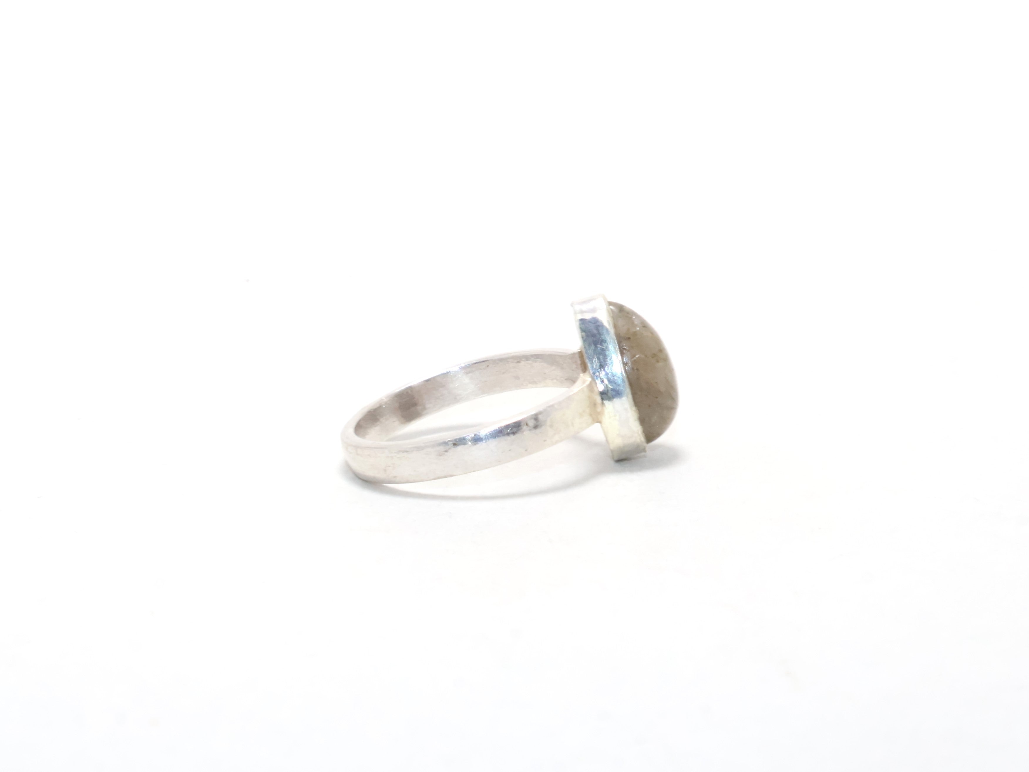 Natuurlijke Zwarte Rutiel Ring Edelsteen Ring 925 Zilveren Ring Dames Ring Belofte Ring Dagelijkse Ring