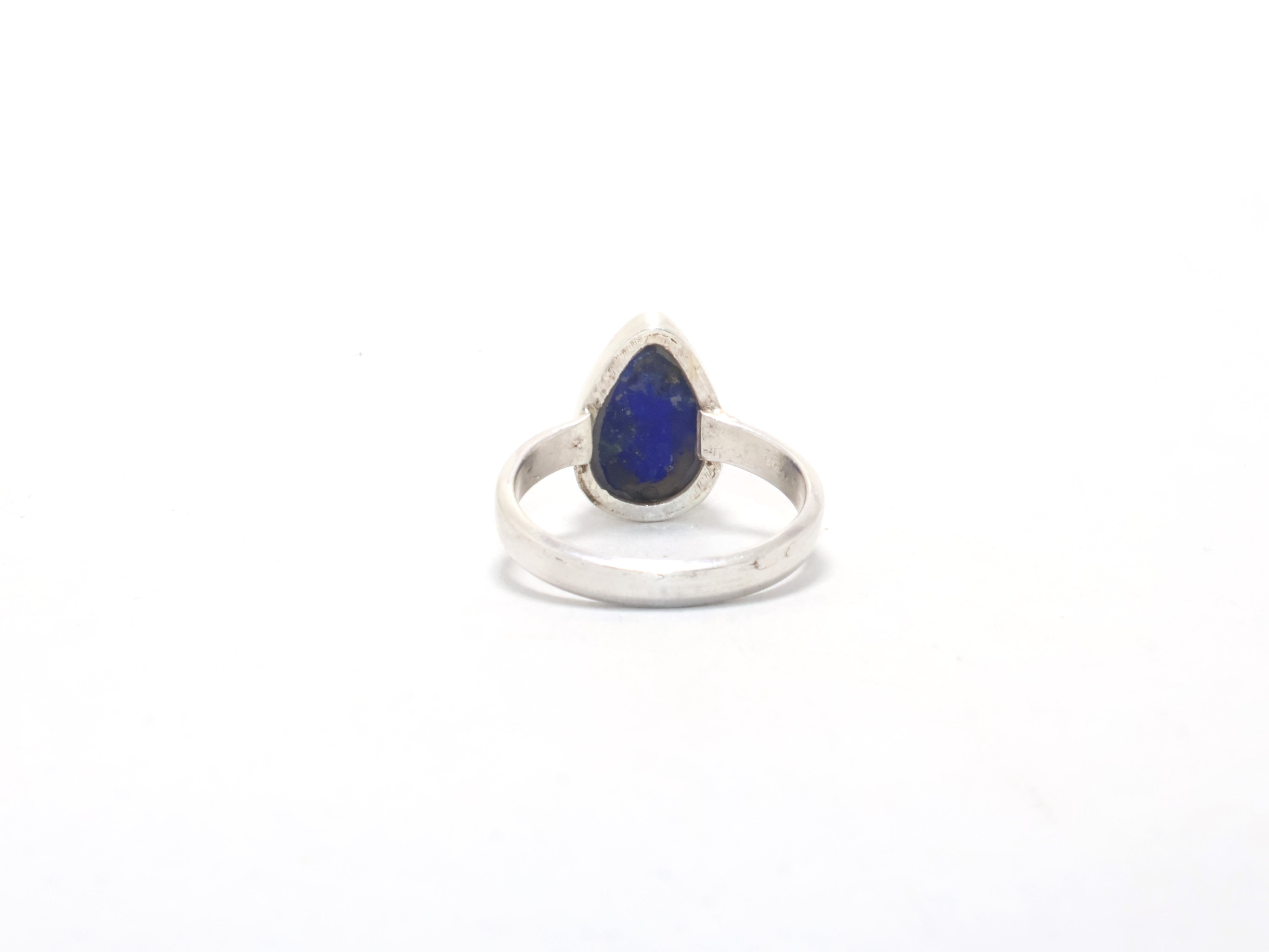 Natur Lapis Lazuli Ring Verlobungsring Boho Ring für Frauen Edelsteinring Damenschmuck Blauer Lapislazuli Ring Bohème Schmuck