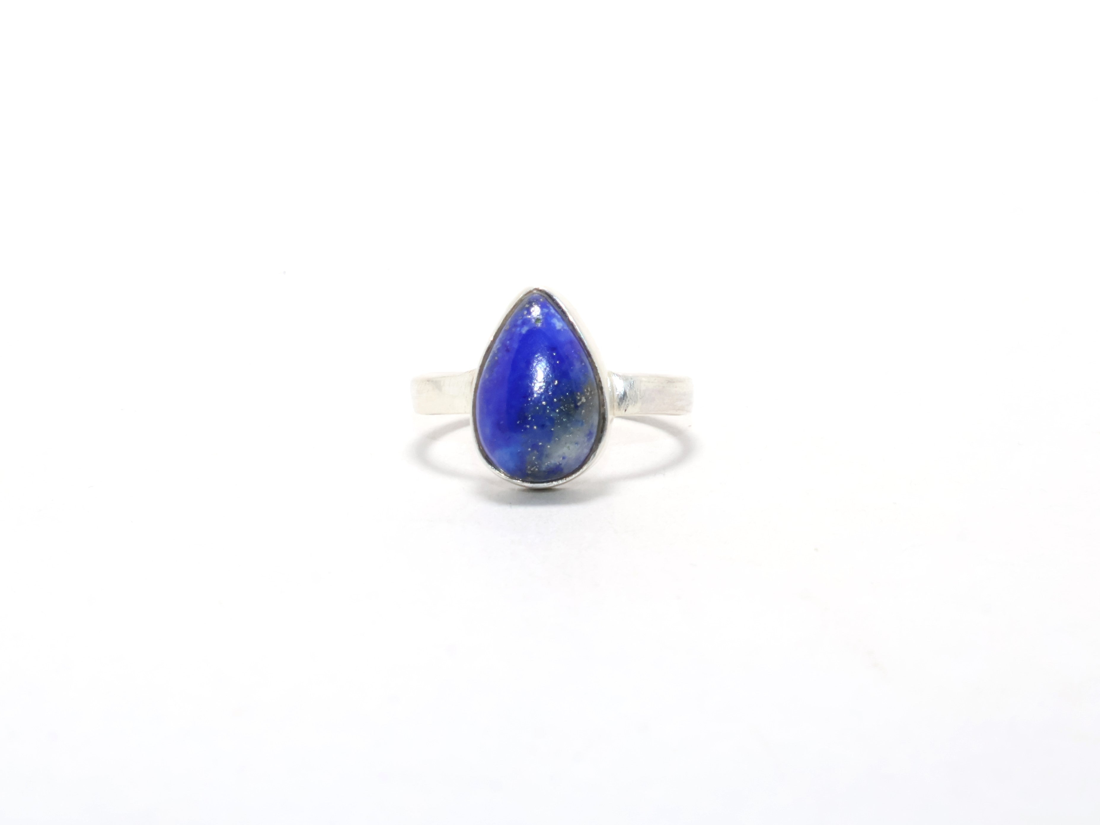 Natur Lapis Lazuli Ring Verlobungsring Boho Ring für Frauen Edelsteinring Damenschmuck Blauer Lapislazuli Ring Bohème Schmuck