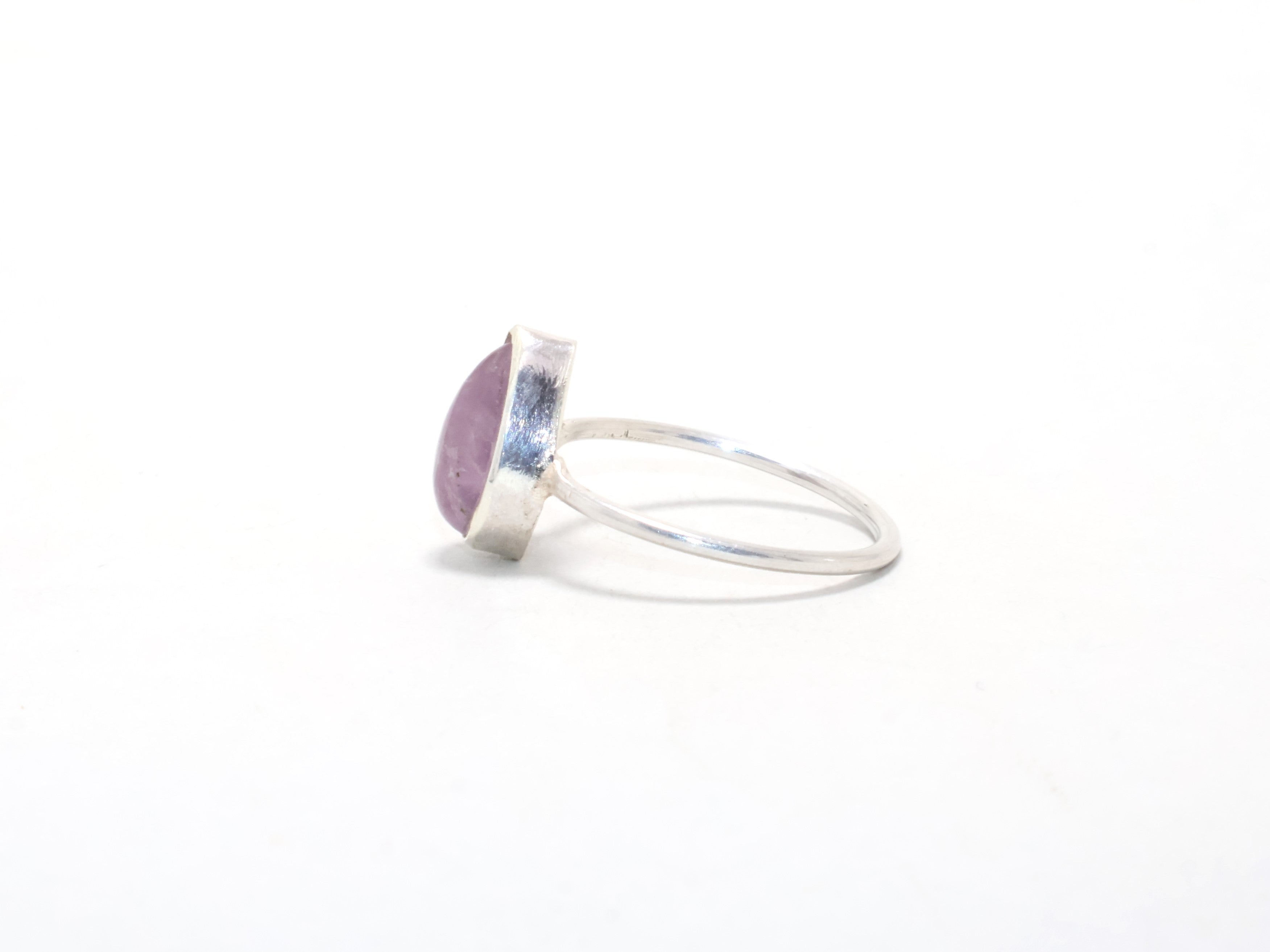 Echter Amethyst Ring Februar Geburtsstein Edelstein Schmuck Minimalistischer Ring Moderner Stil 925 Sterling Silber Ring Geschenk Für Sie