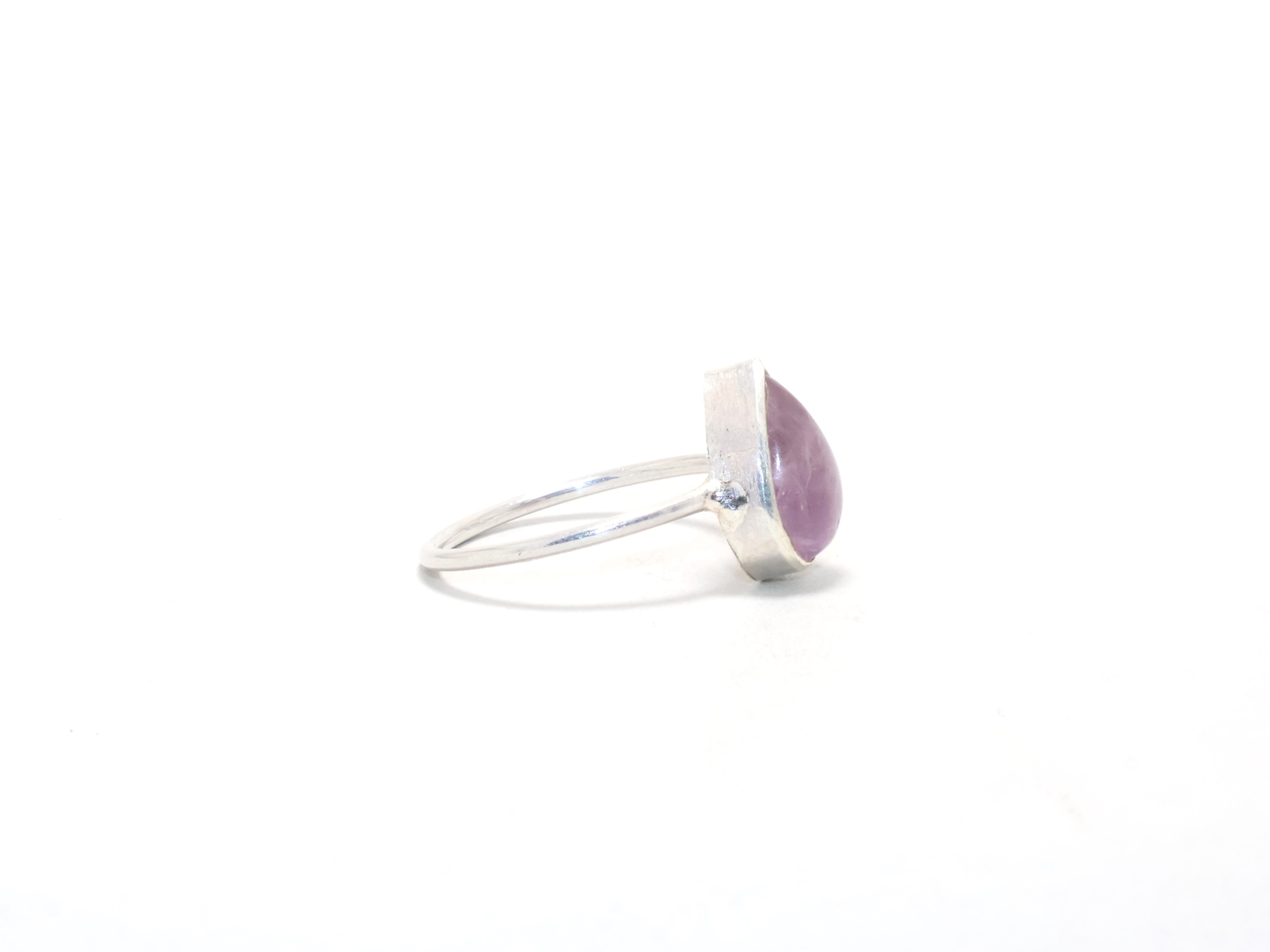 Echter Amethyst Ring Februar Geburtsstein Edelstein Schmuck Minimalistischer Ring Moderner Stil 925 Sterling Silber Ring Geschenk Für Sie