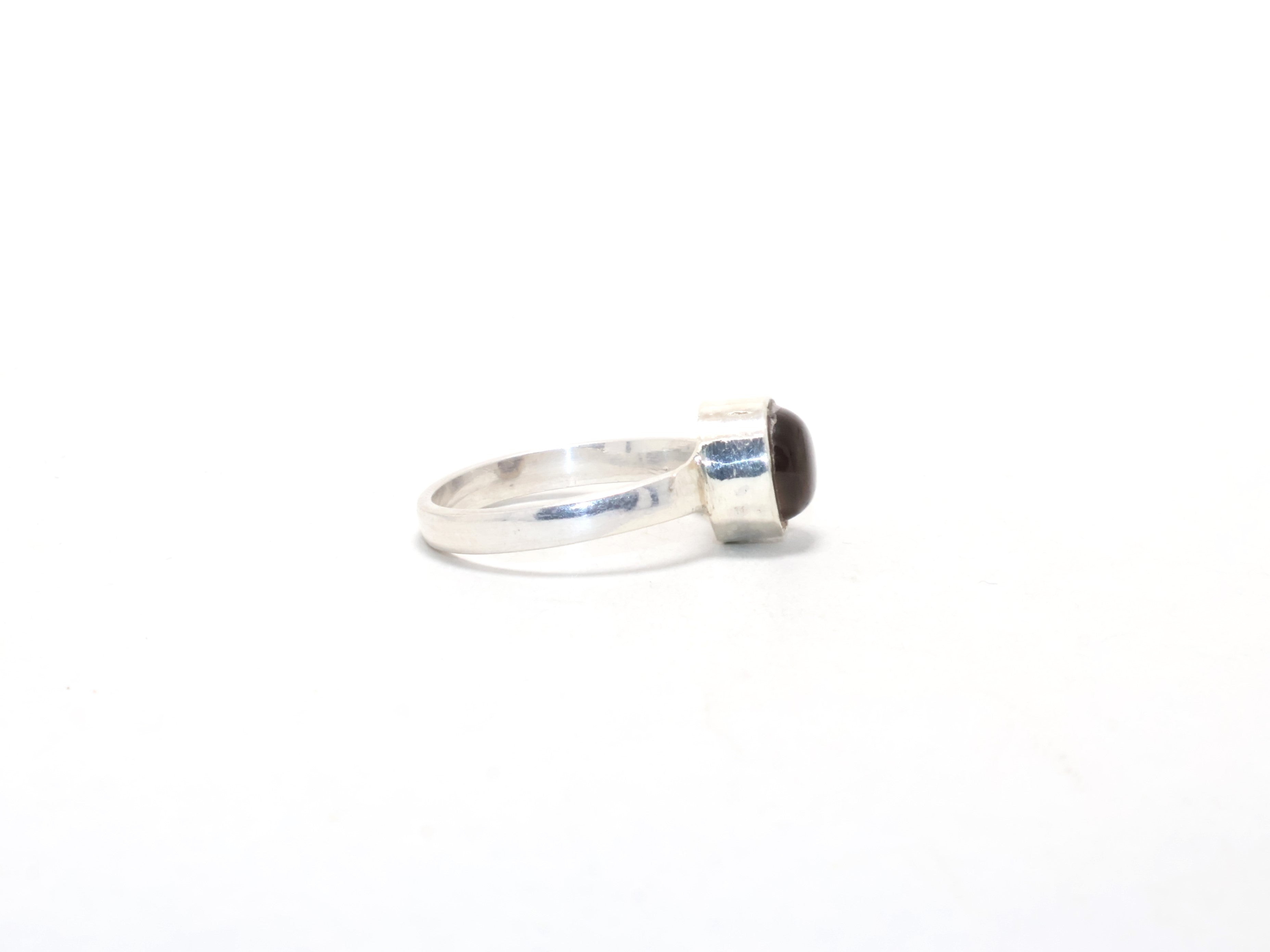 Echter Rauchquarz Ring Stapelring Minimalistischer Ring Designer Ring Edelsteinring Handgemachter Ring Boho Ring Versprechensring