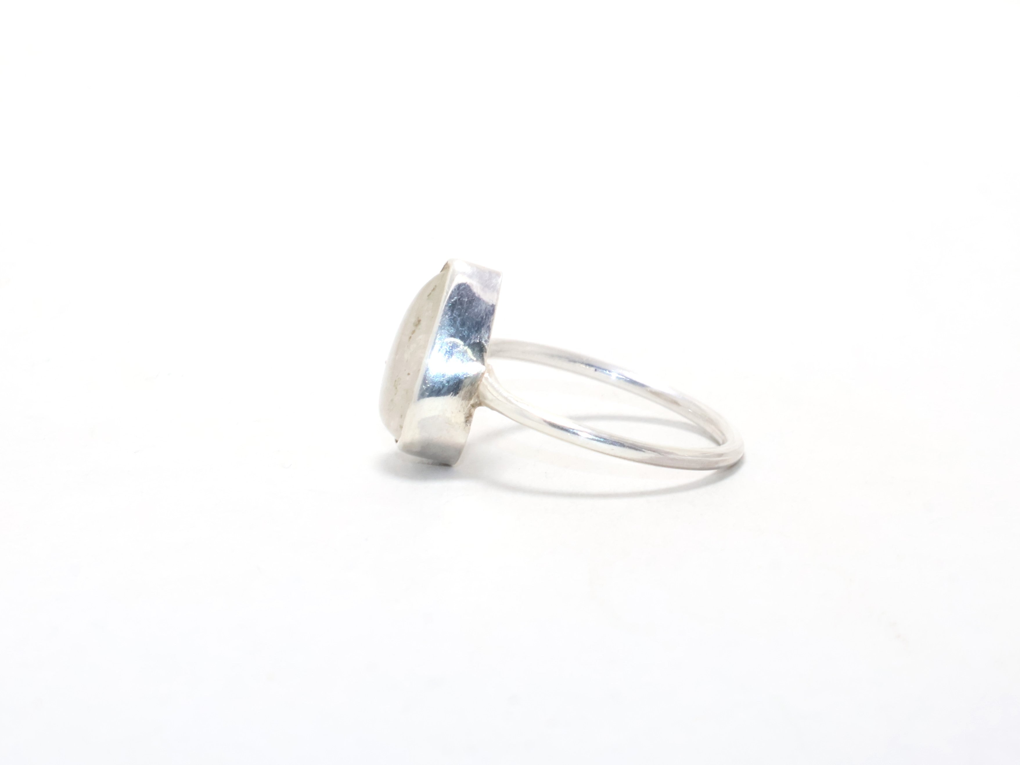 Teardrop Bergkristall Ring Edelsteinring Handgemachter Ring 925 Sterling Silber Geschenk für Sie