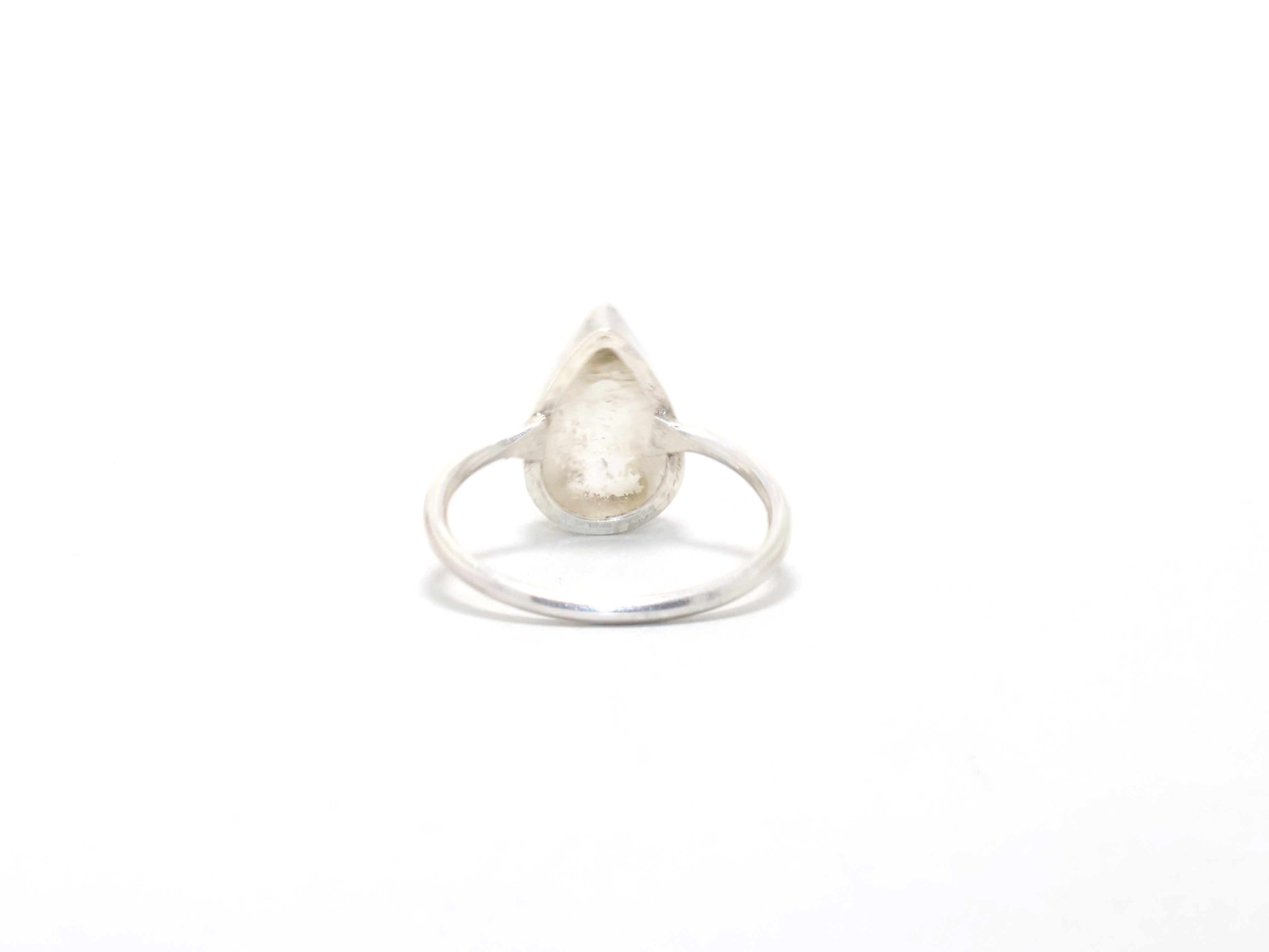 Teardrop Bergkristall Ring Edelsteinring Handgemachter Ring 925 Sterling Silber Geschenk für Sie