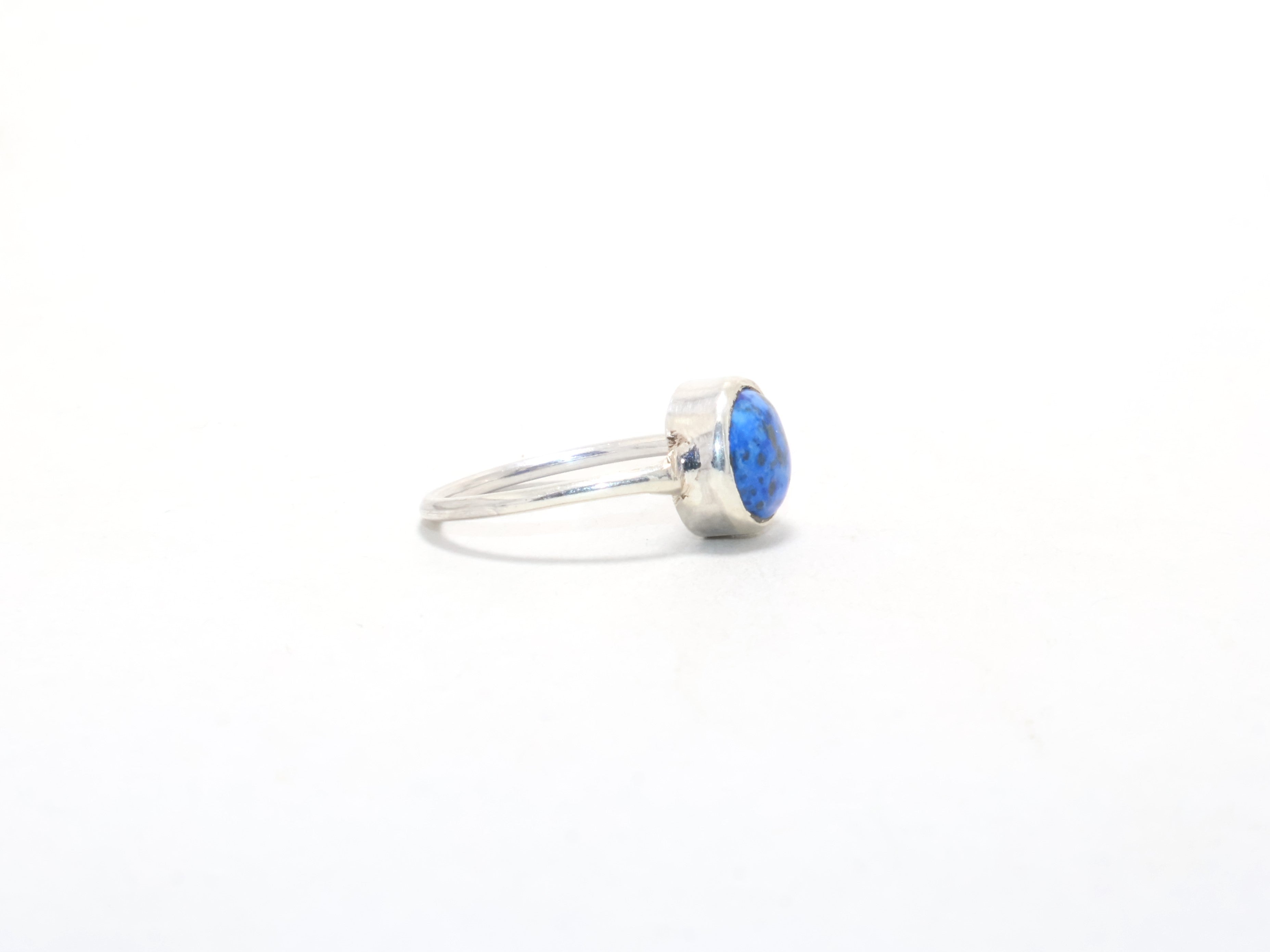 Natürlicher Lapislazuli Ring Cocktailring 925 Sterling Silber Ring Handgemachter Ring Zierlicher Ring Verlobungsring Edelsteinring