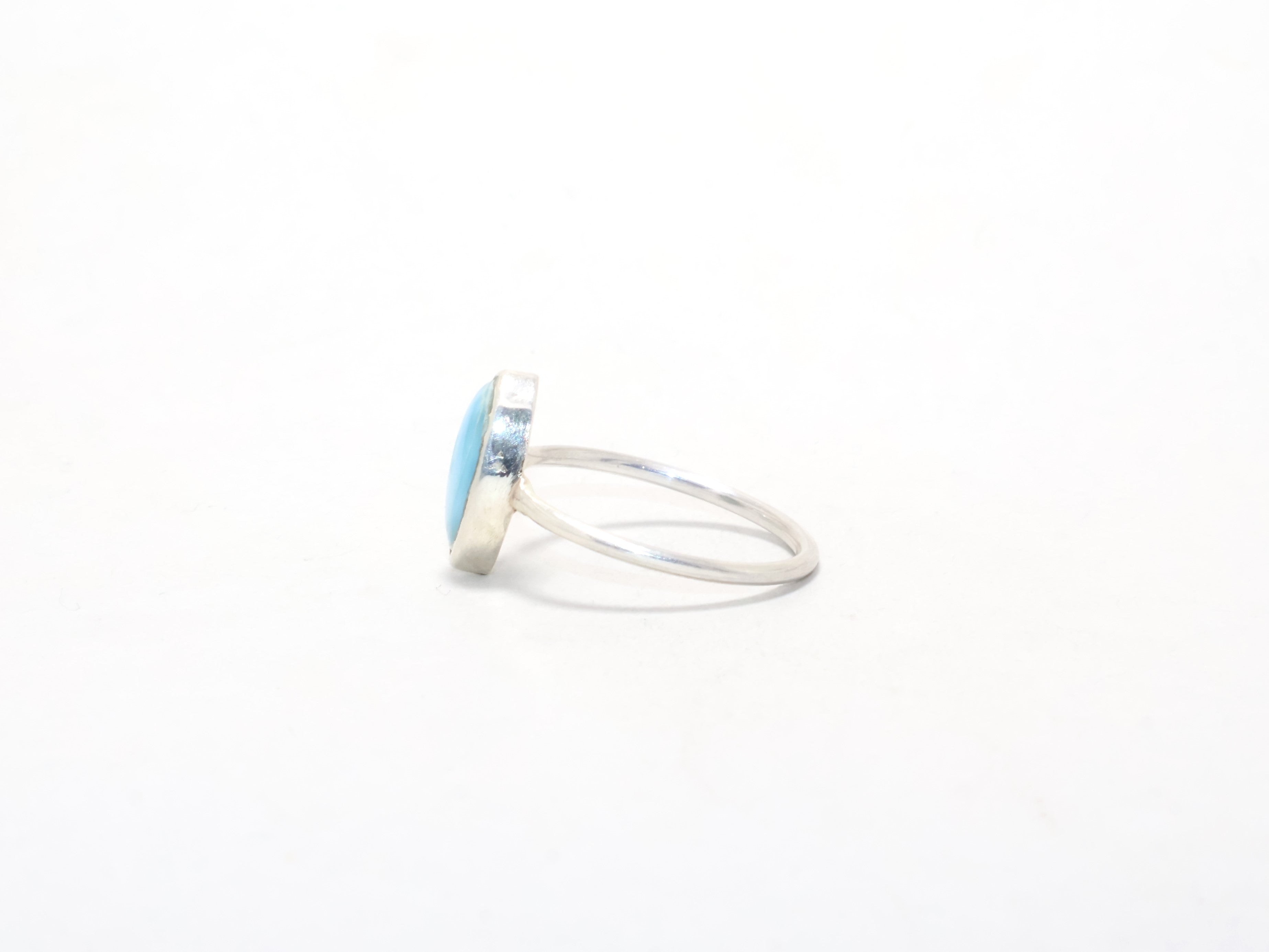 Echter Larimar-Ring Verlobungsring Geschenk für Sie Böhmischer Ring Alltagsring Geschenkartikel Damenring