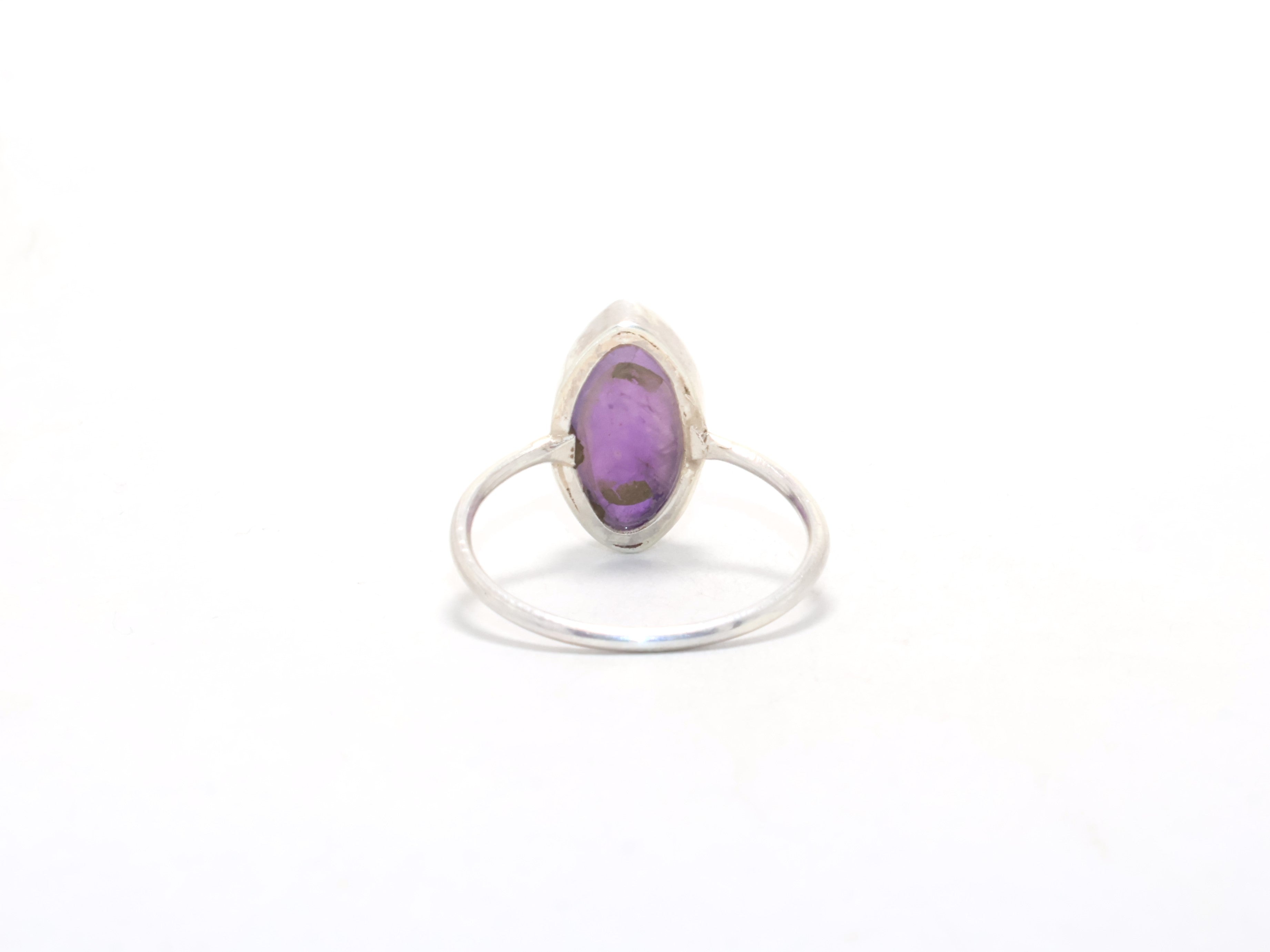 Echter Amethystring Februar Geburtssteinring Handgefertigter Ring Cocktailring Geschenk für sie