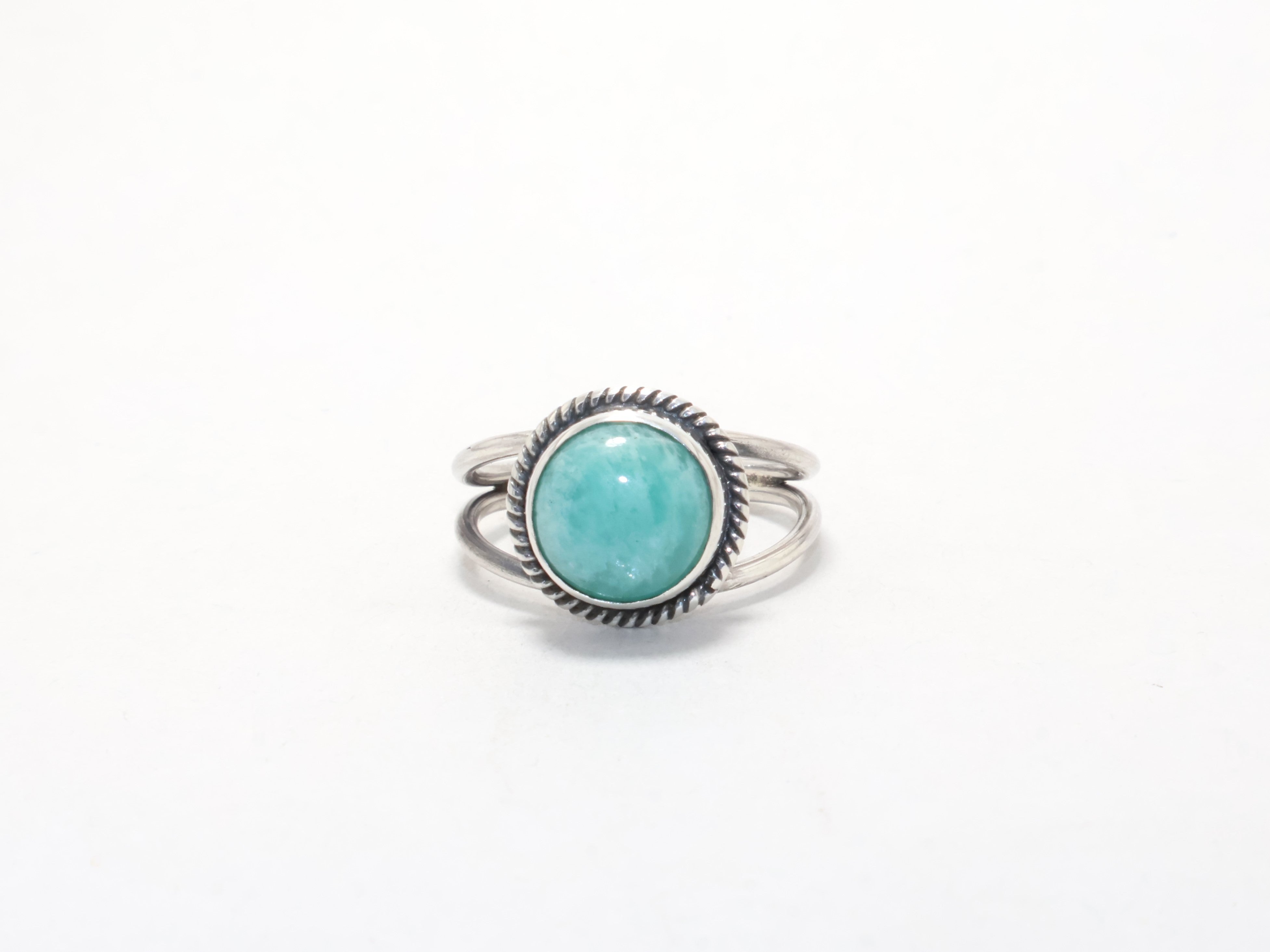 Echte Amazoniet Ring Boho Cadeau Ideaal Designer Ring Stapelring Bruidsmeisje Cadeau Dagelijkse Ring 925 Sterling Zilver