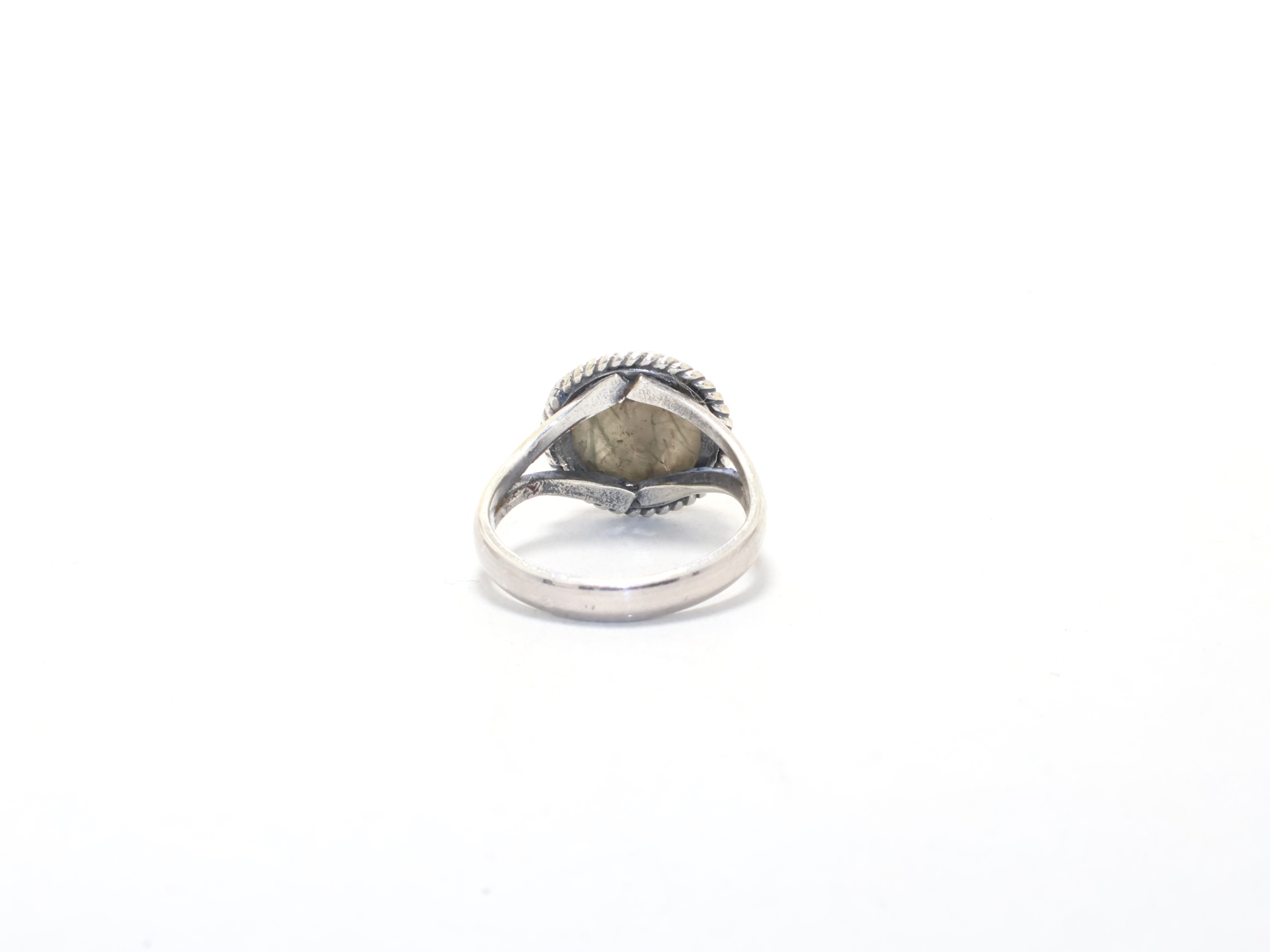 Natural Black Rutile Ring Art Deco Ring Promise Ring April Birthstone Ring Black Gemstone Ring Handmade Gemstone Gift For Her