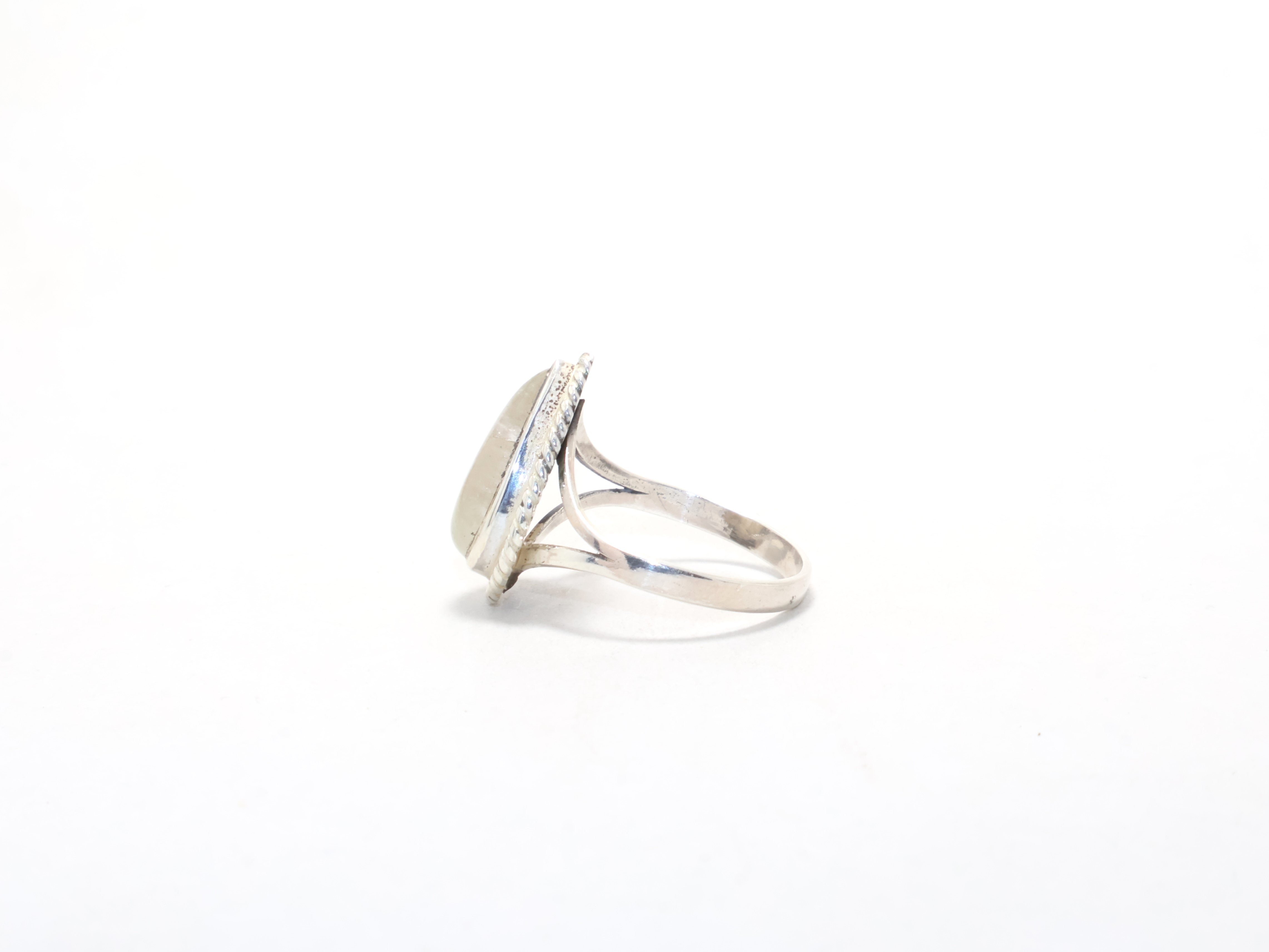 Birnenförmiger Kristall-Quarz-Ring, Stapelring, Cocktail-Versprechensring, handgefertigter Edelsteinring, Geschenkidee