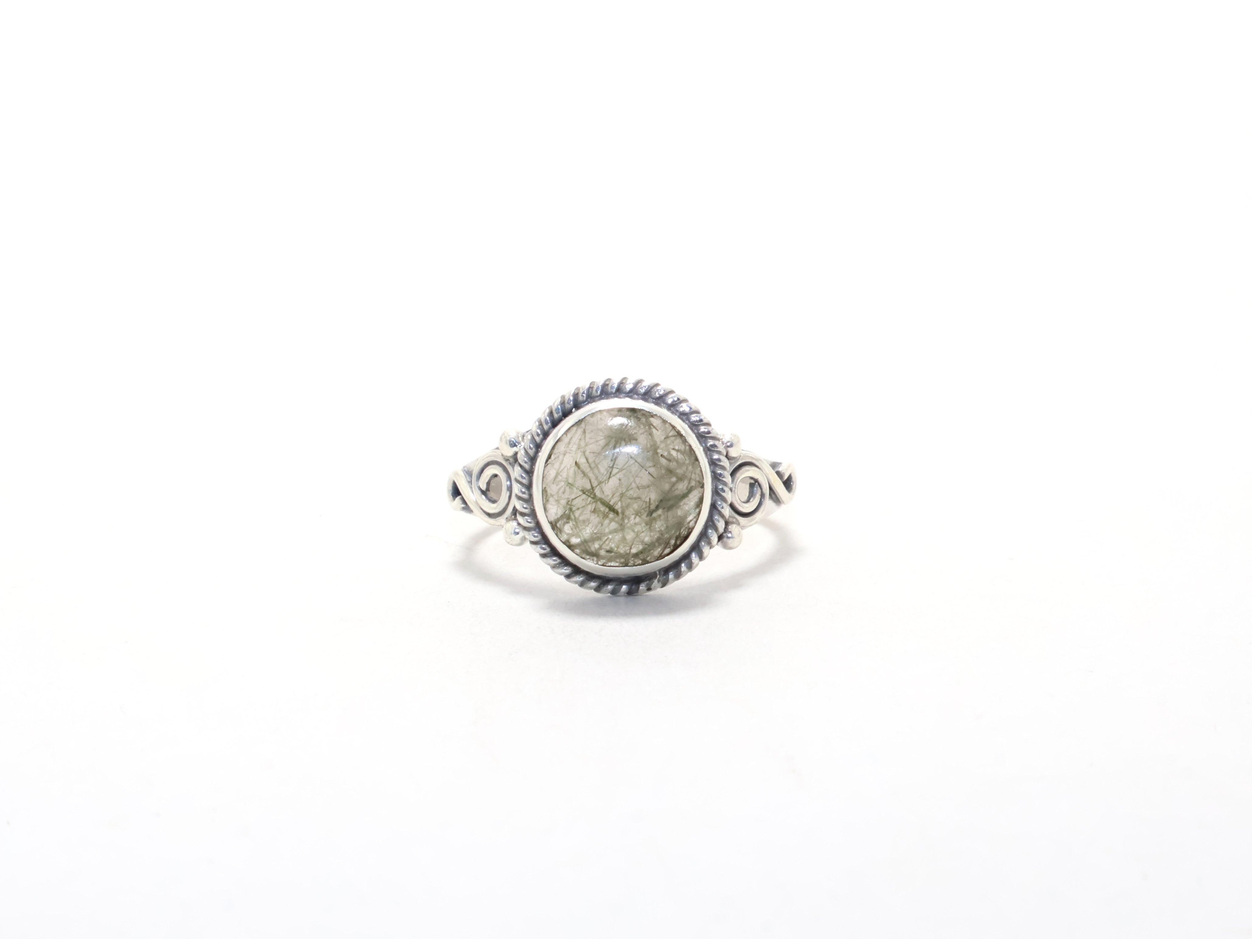 Natürlicher schwarzer Rutil-Ring Designer-Ring Cocktail-Ring Geschenk für jeden Boho Minimalistischer Ring Geburtsstein-Ring
