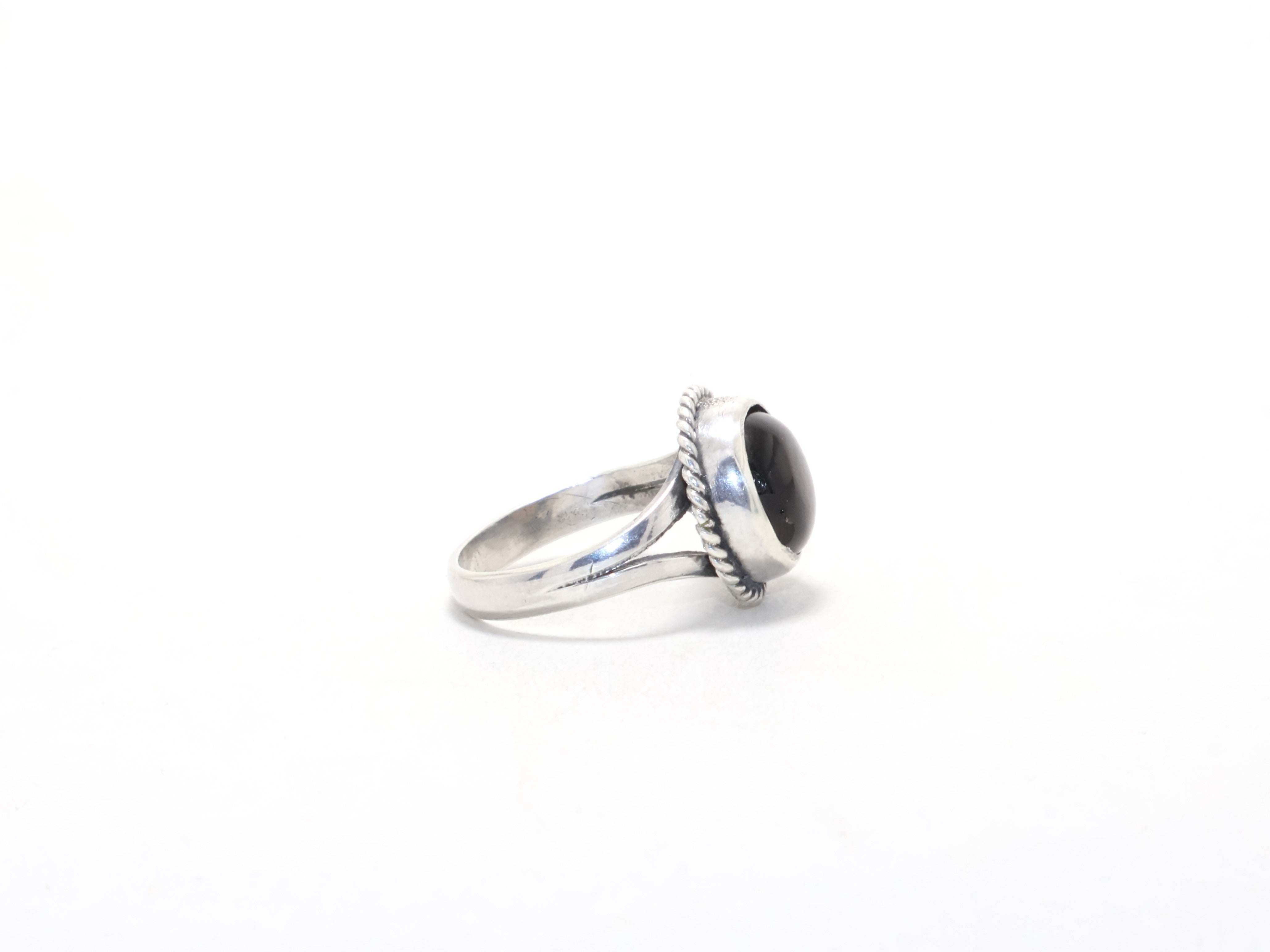 Designer Rauchquarz-Ring 925 Sterling Silber Boho-Ring Versprechensring Handgemachter Edelsteinring Juni Geburtssteinring