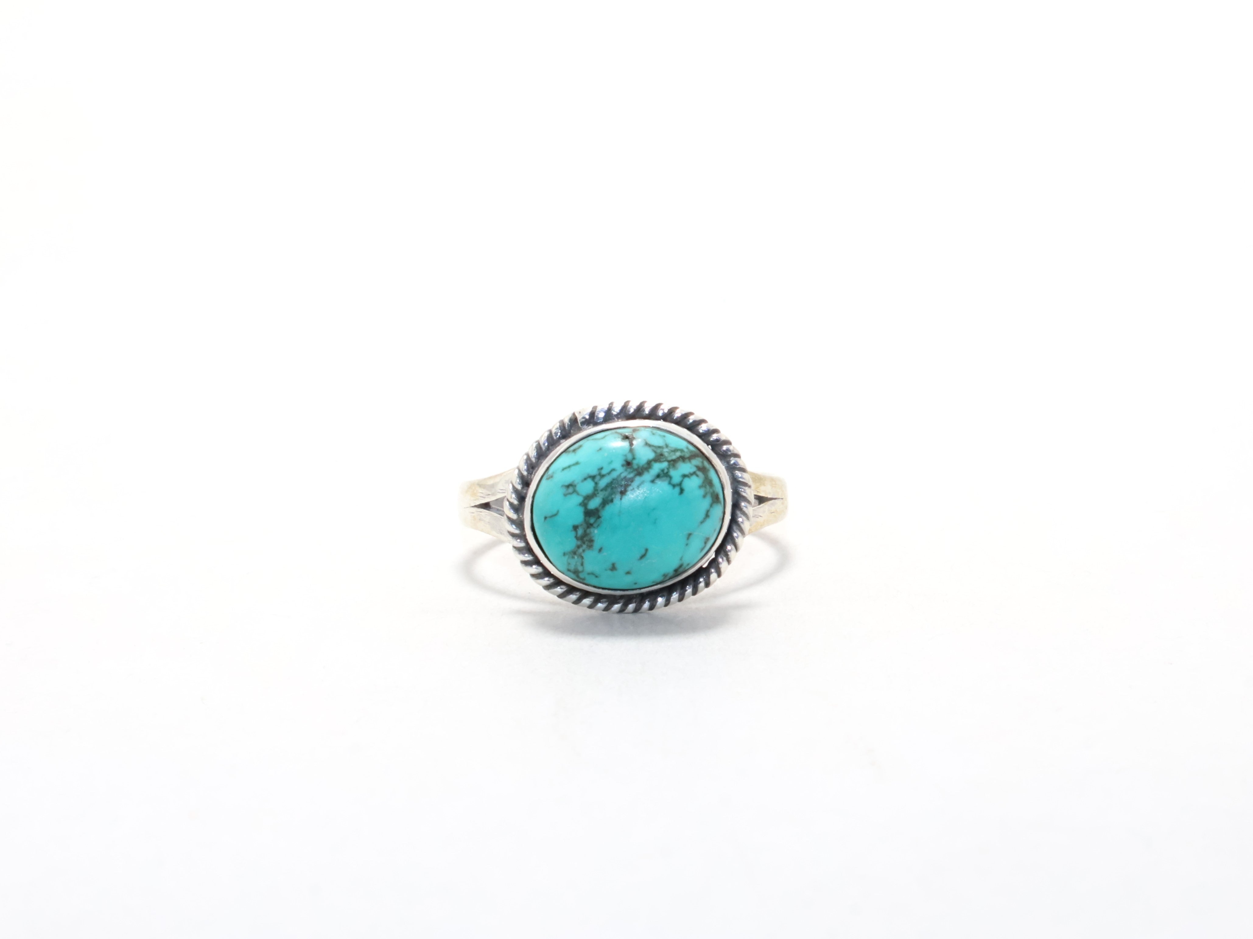 Echter Türkis 925er Silberring Minimalistischer Stapelring Zierlicher Ring Böhmischer Schmuck Cocktailring Geschenkidee Geburtssteinring