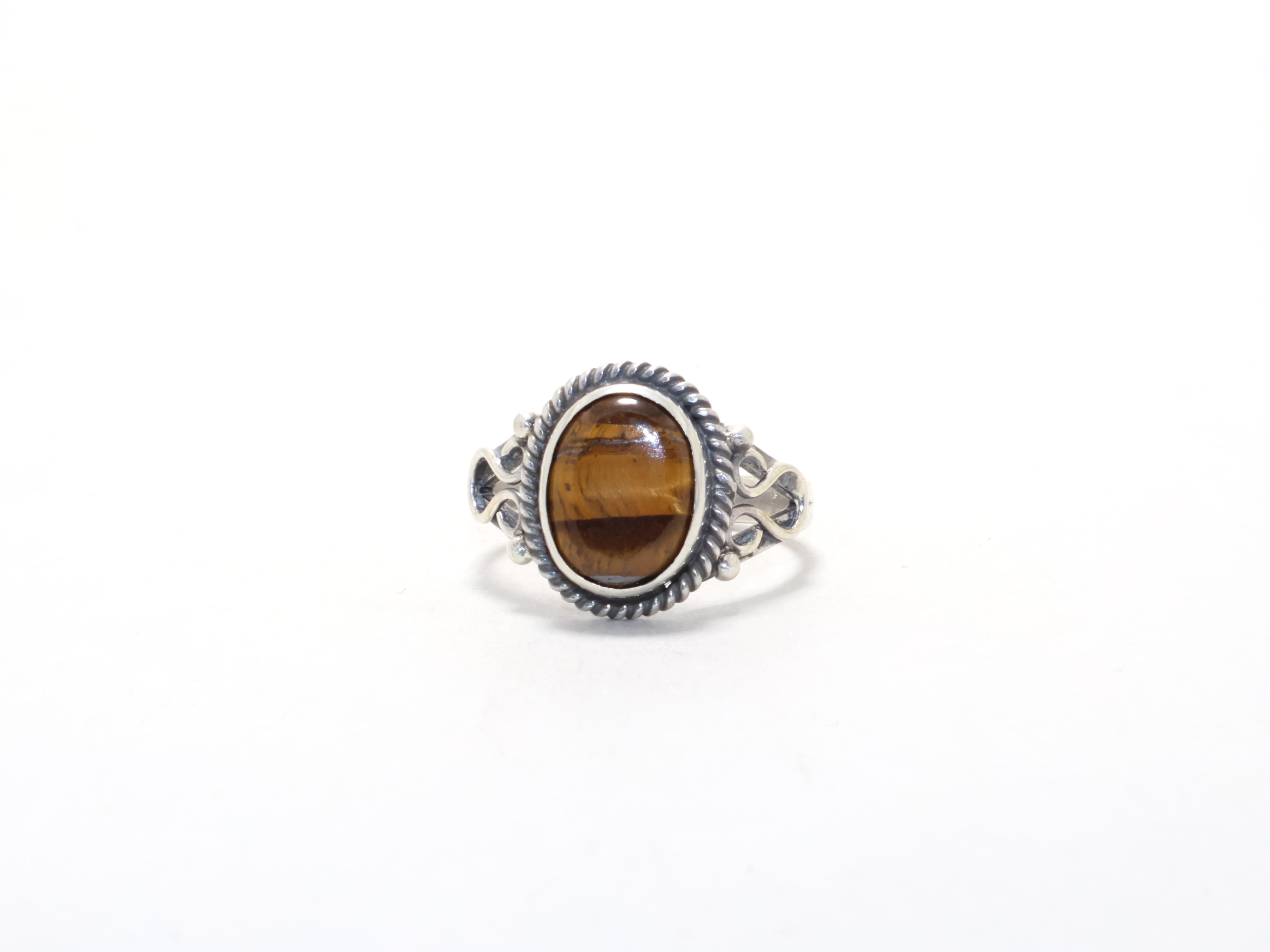 Designer Tigerauge Ring Gelber Stein Ring 925 Sterling Silber Versprechensring Geburtsstein Ring Stapelring