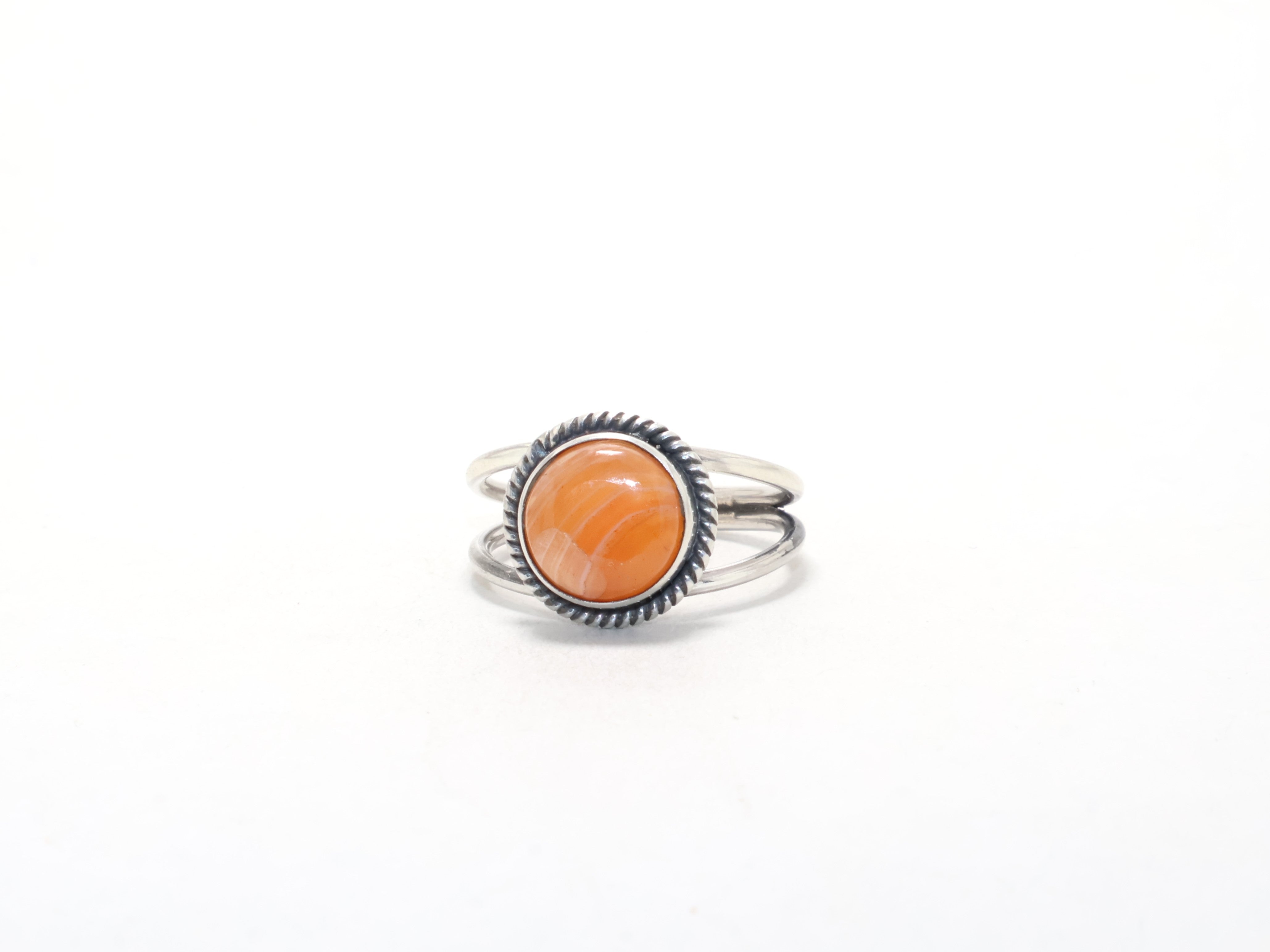 Designer Karneol Ring Juli Geburtsstein Ring 925 Sterling Silber Handgefertigter Stapelring Versprechensring