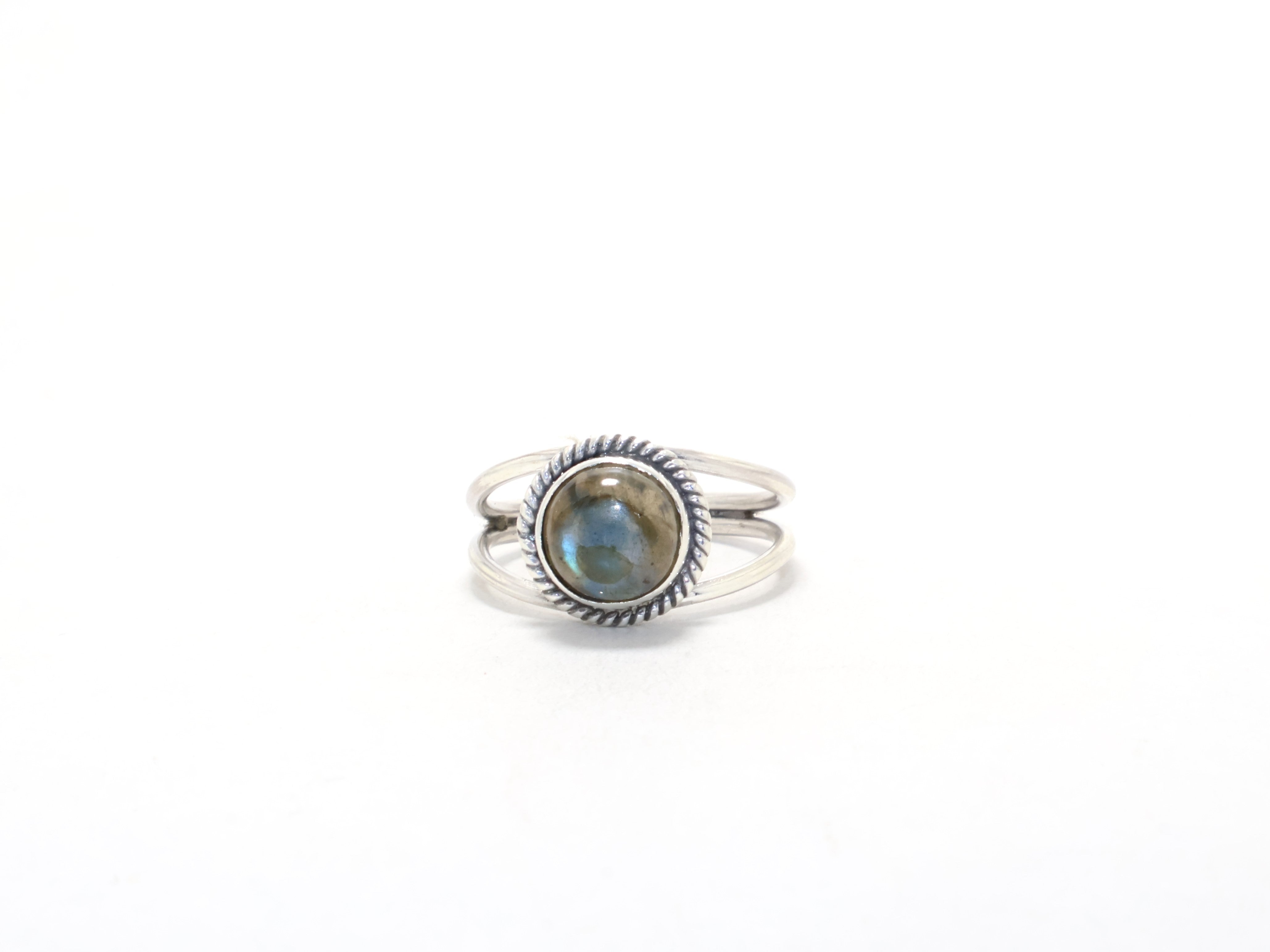 Natürlicher blauer Feuer-Labradorit-Designerring Alltagsring Minimalistischer Ring Geburtssteinring 925 Sterling Silber Geschenk für Sie
