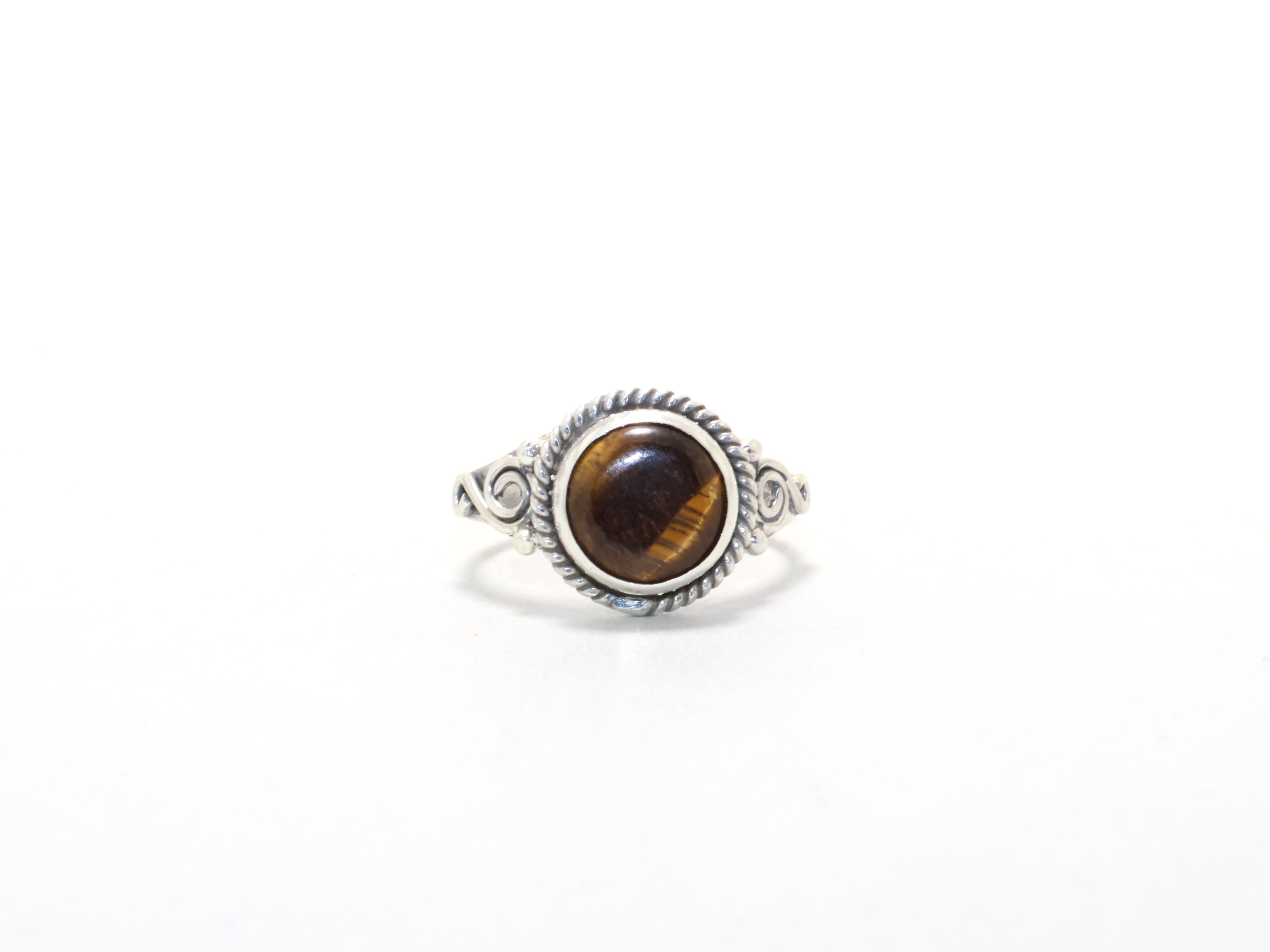 Designer Tigerauge Edelstein Ring Stapelring Bohemian Ring Versprechensring Juni Geburtssteinring 925 Sterling Silber