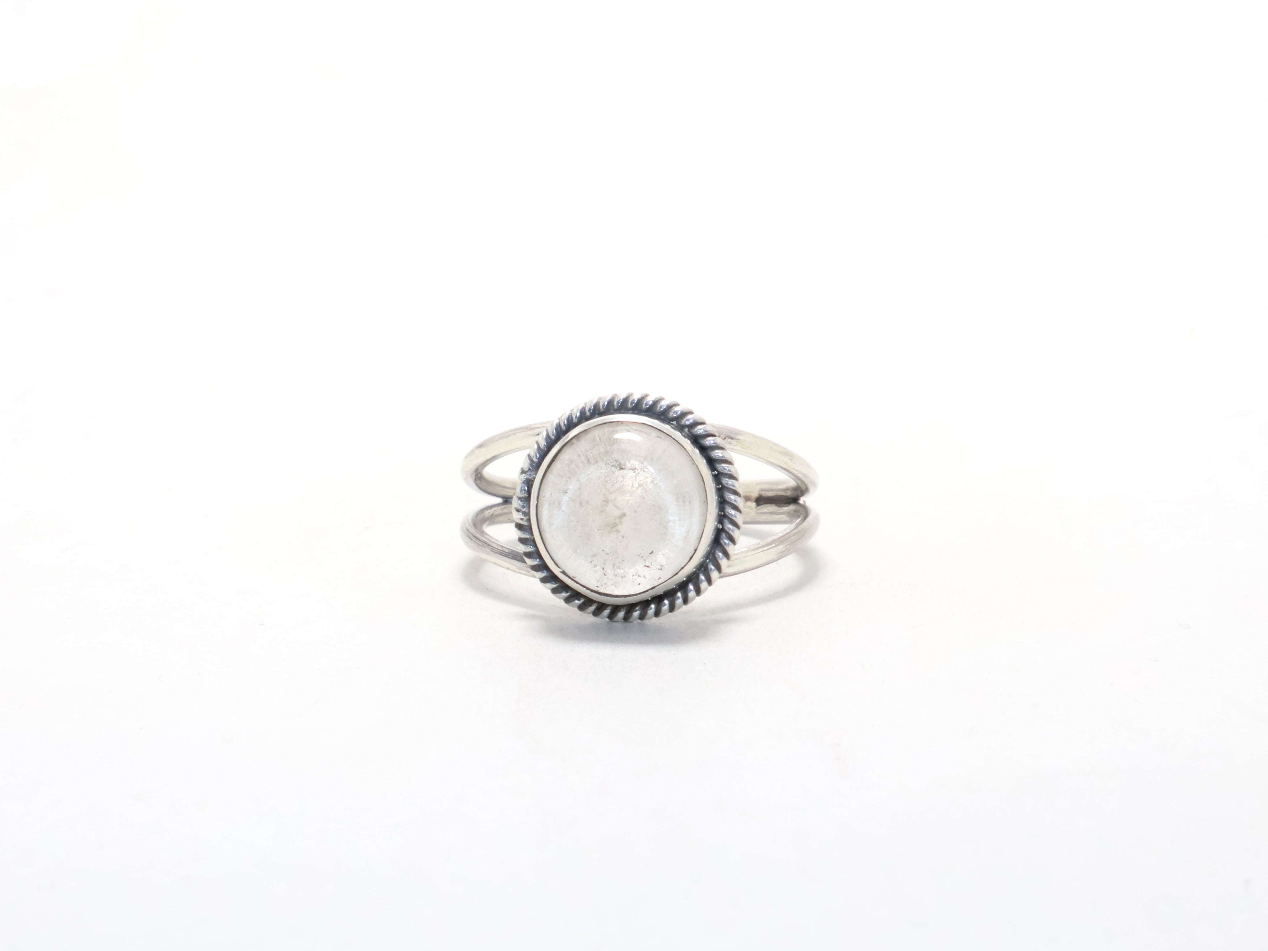 Natur Quarz Kristall Ring 925 Sterling Silber Ring Designer Ring Handgemachter Boho Zierlicher Ring