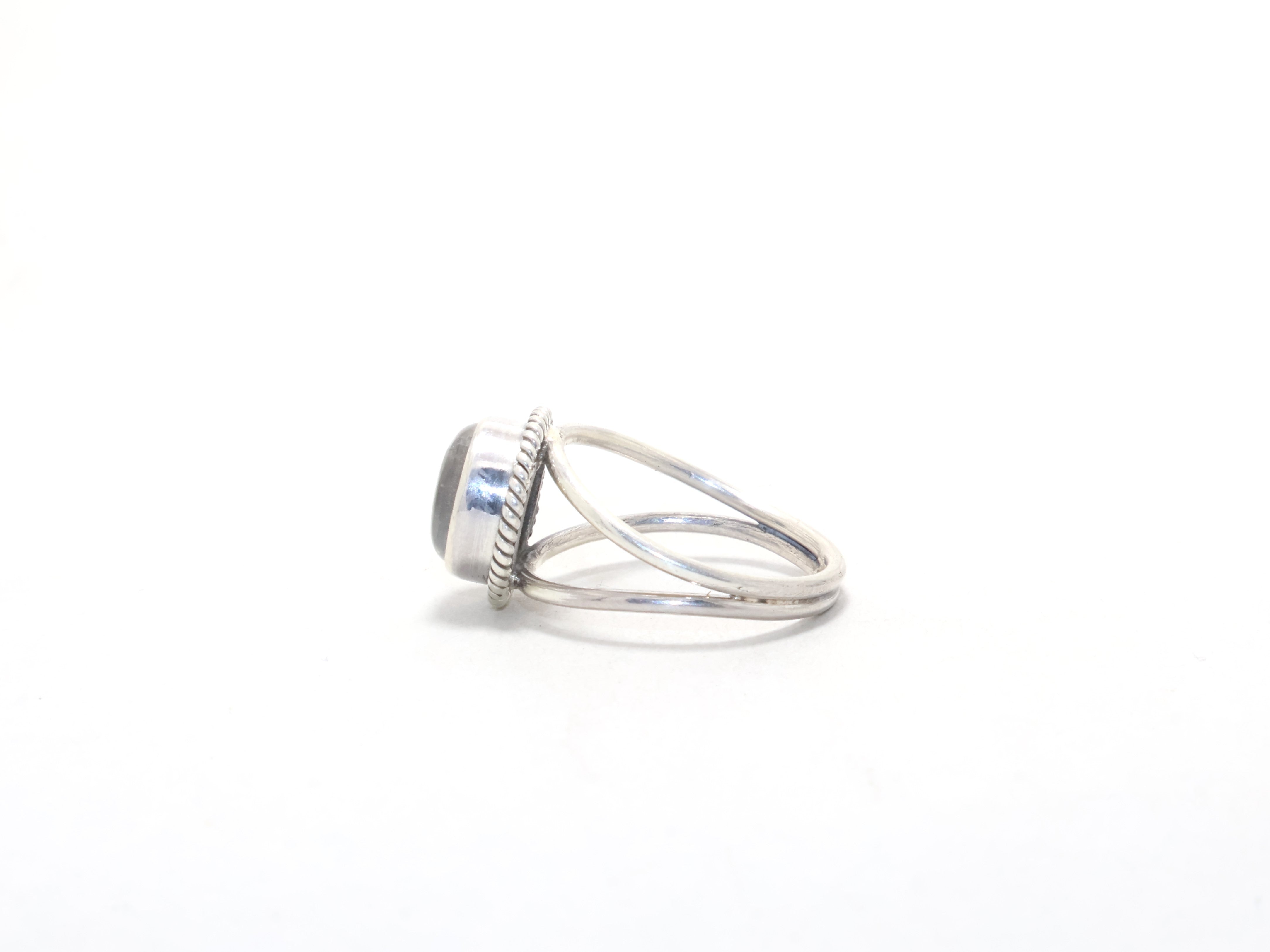 Natur Quarz Kristall Ring 925 Sterling Silber Ring Designer Ring Handgemachter Boho Zierlicher Ring