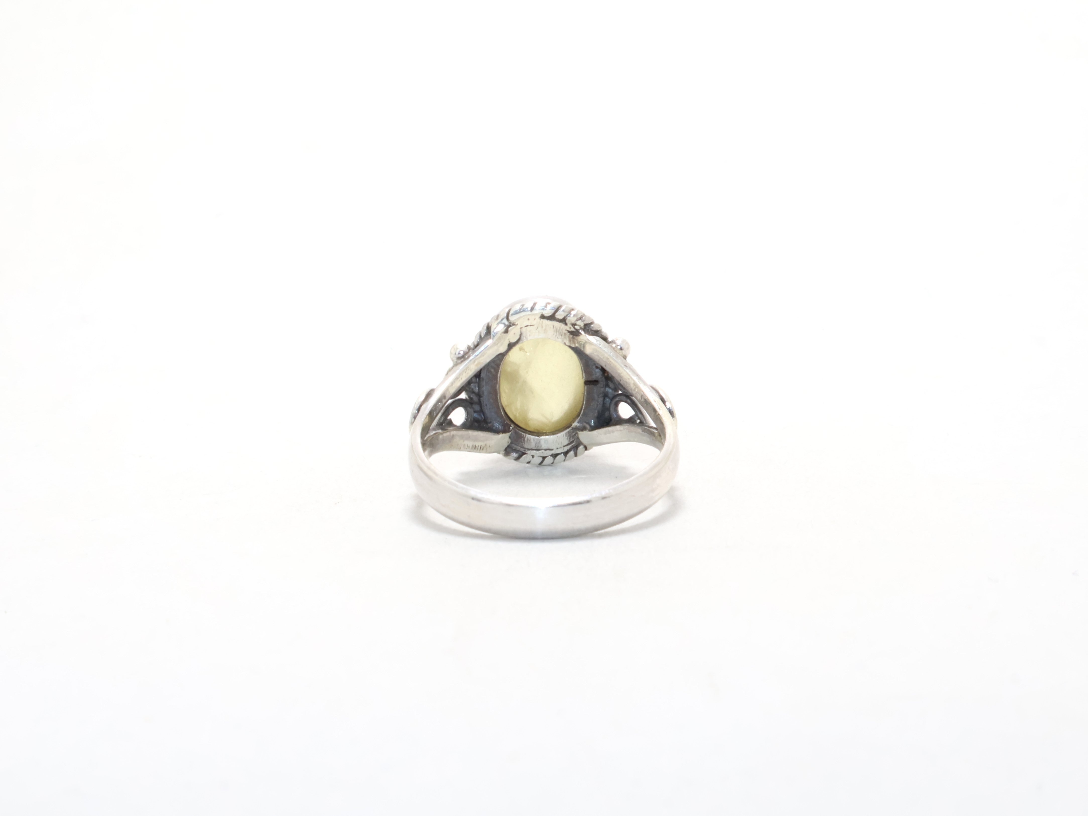 Echter Zitronenquarz Ring Designer Ring Handgefertigt November Geburtsstein Ring 925 Sterling Silber Minimalistischer Ring