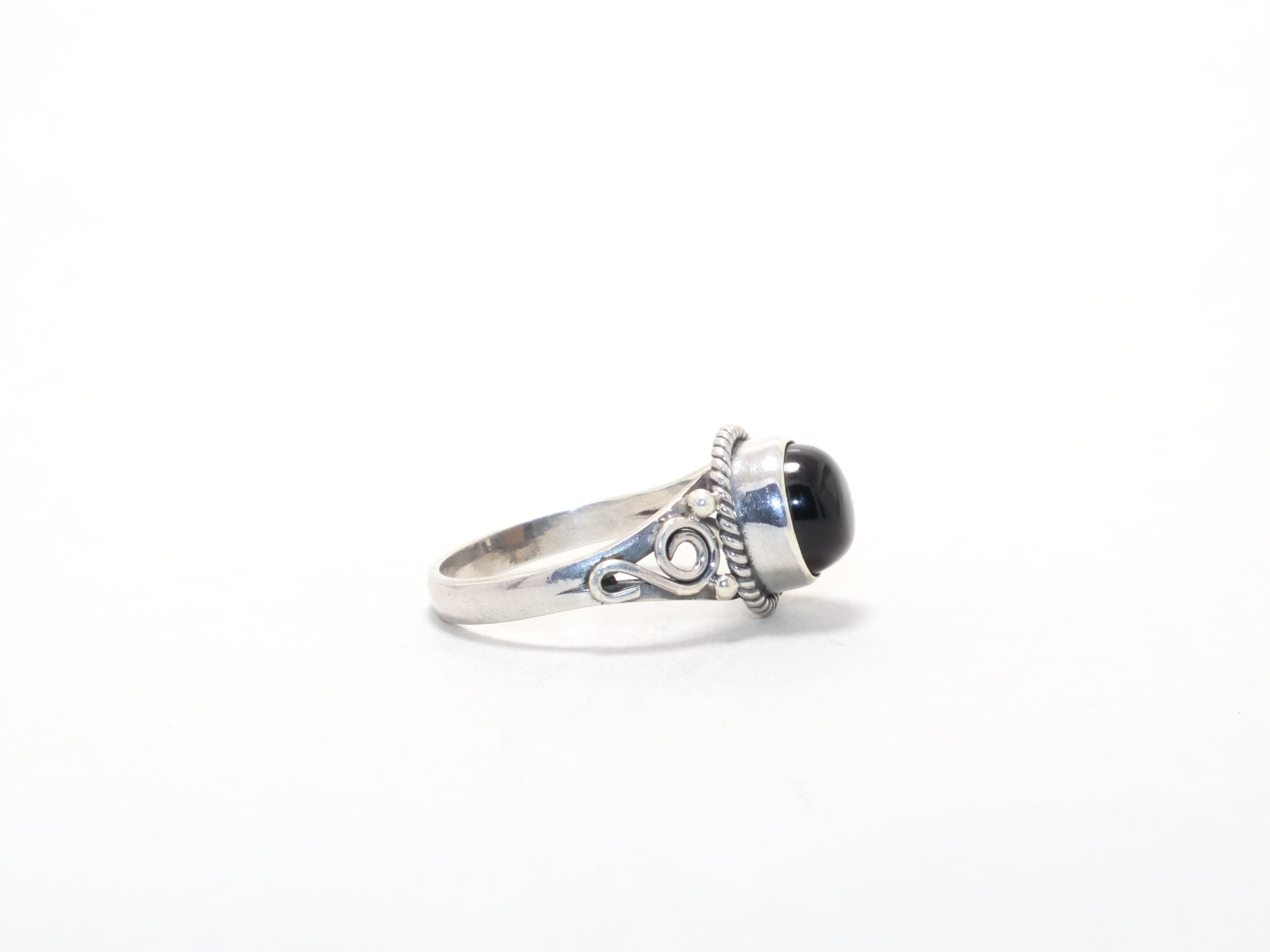 Rauchquarz Silberring Geburtsstein-Ring Alltagsring Böhmischer Versprechensring 925 Sterling Silber Geschenk für sie