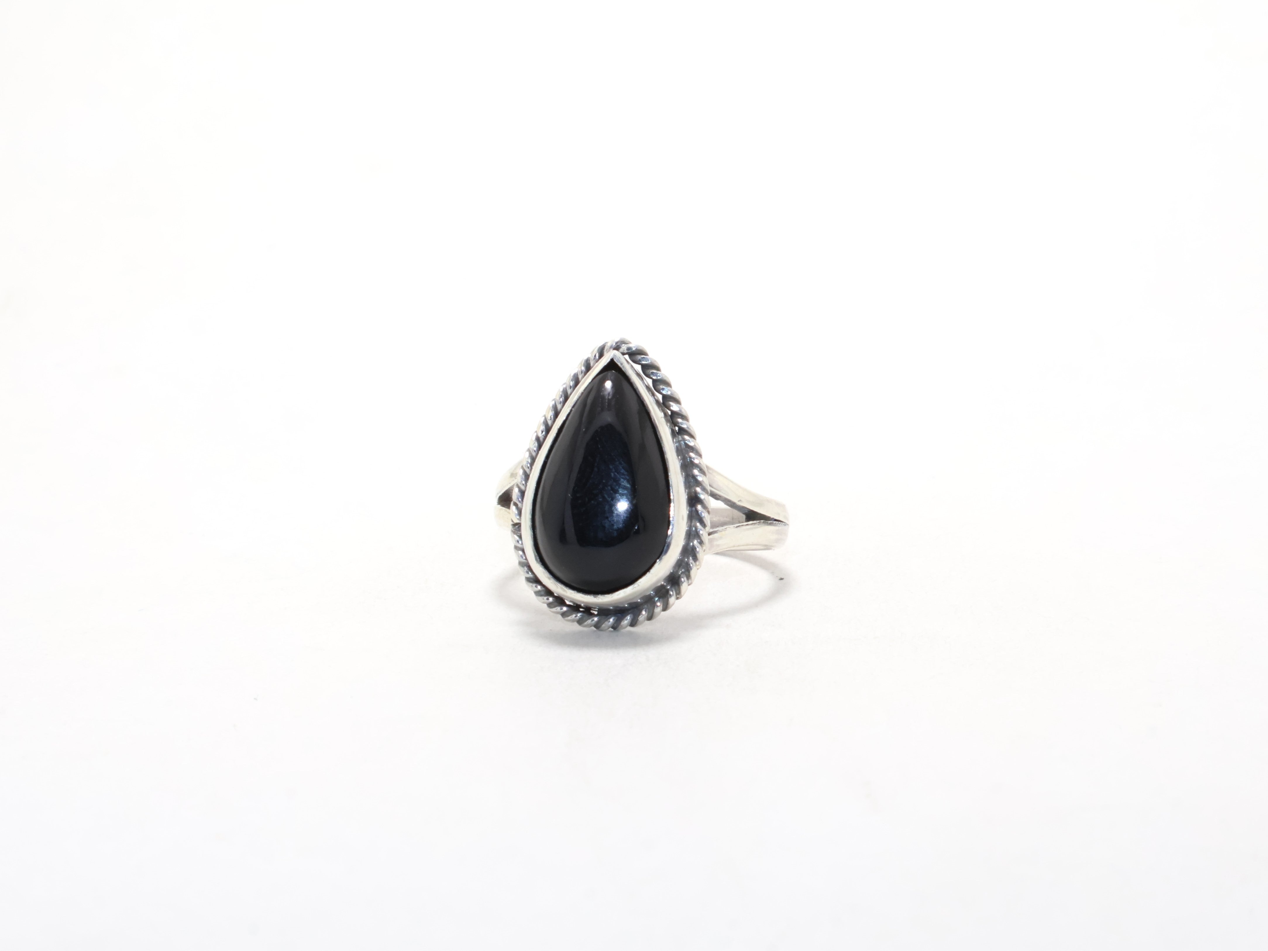Echter schwarzer Onyx-Ring, Cocktailring, Geburtsstein Dezember, Verlobungsring, Freundschaftsring, Geschenk für jedermann, 925er Sterlingsilber
