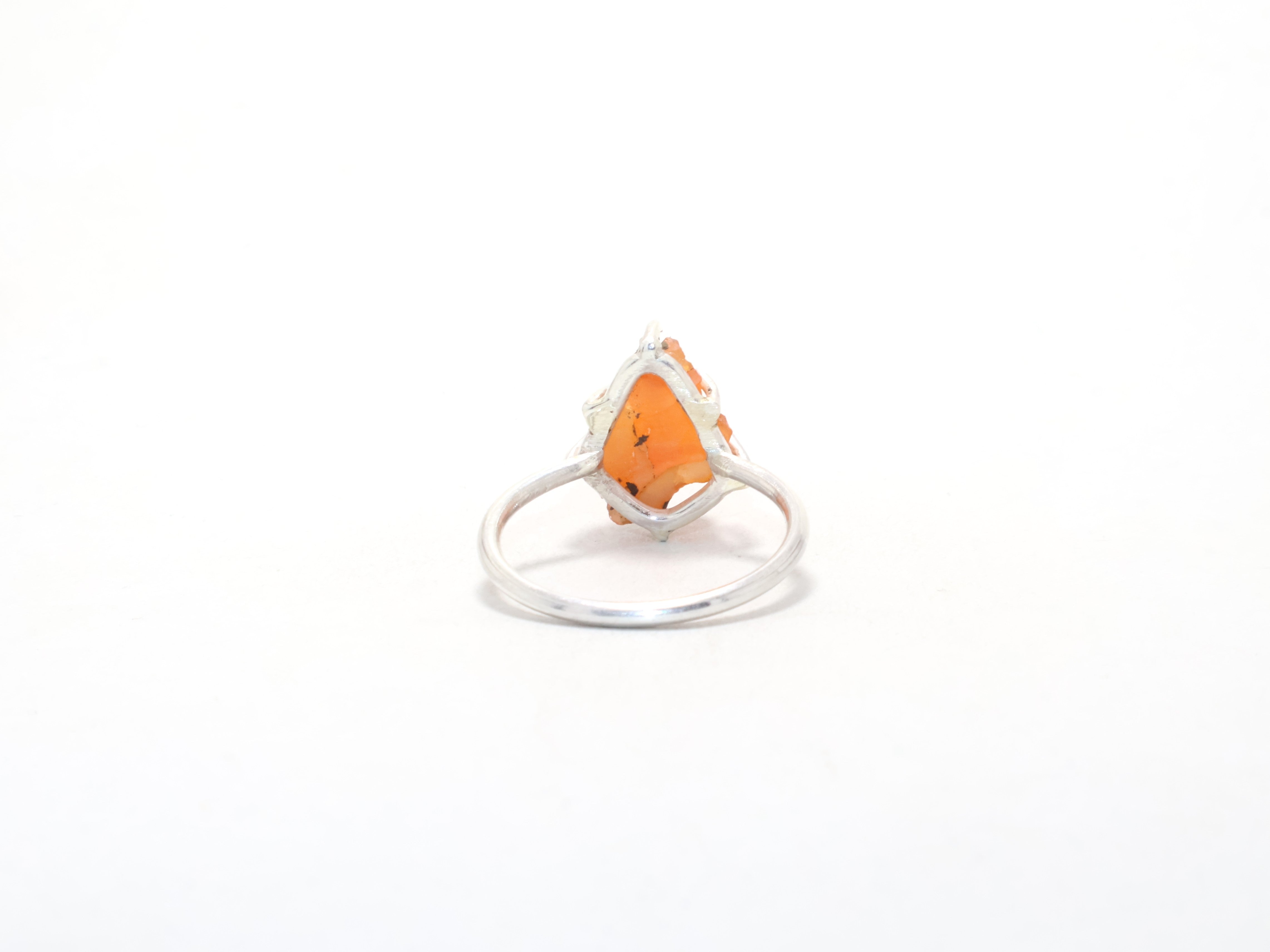 Echter Karneol Edelsteinring 925 Sterling Silber Handgemachter Ring Geburtssteinring Bohemian Ring Geschenk für Sie