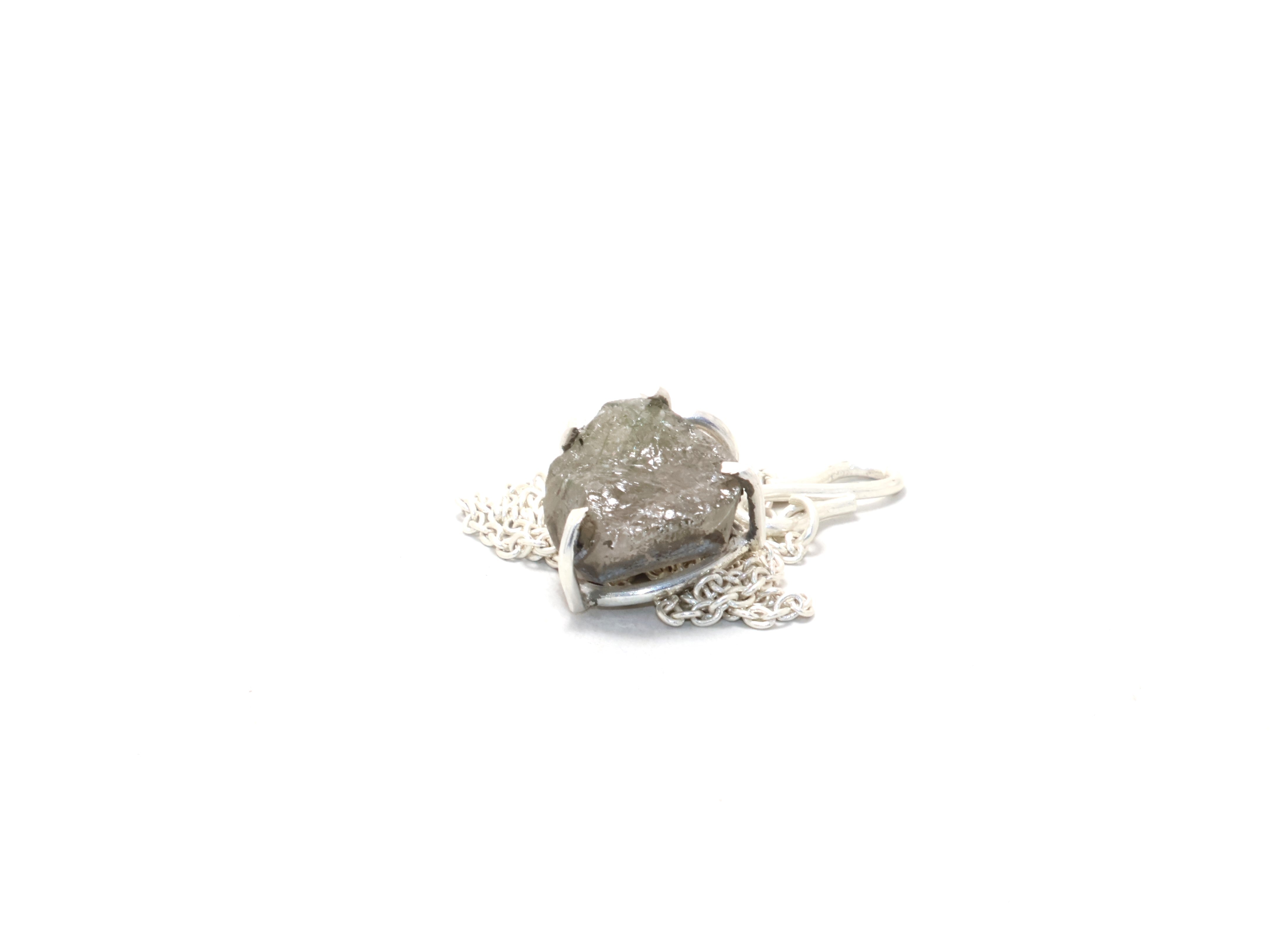 Zwart Rutiel Zilveren Ketting Zwarte Edelsteen Sieraden Handgemaakte Ketting Ketting Boho Cadeau Idee Verjaardagscadeau Hanger Sieraden