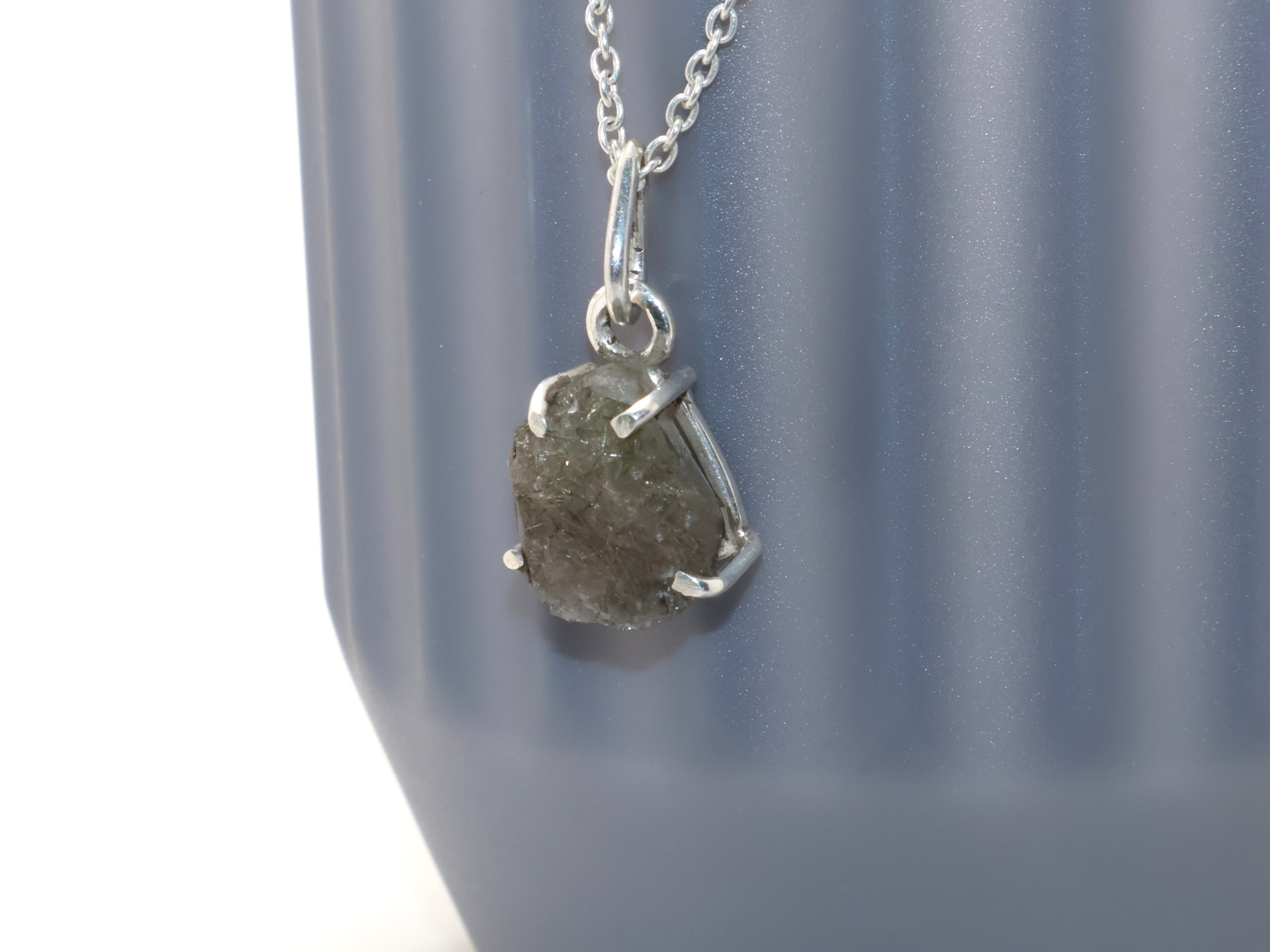 Zwart Rutiel Zilveren Ketting Zwarte Edelsteen Sieraden Handgemaakte Ketting Ketting Boho Cadeau Idee Verjaardagscadeau Hanger Sieraden