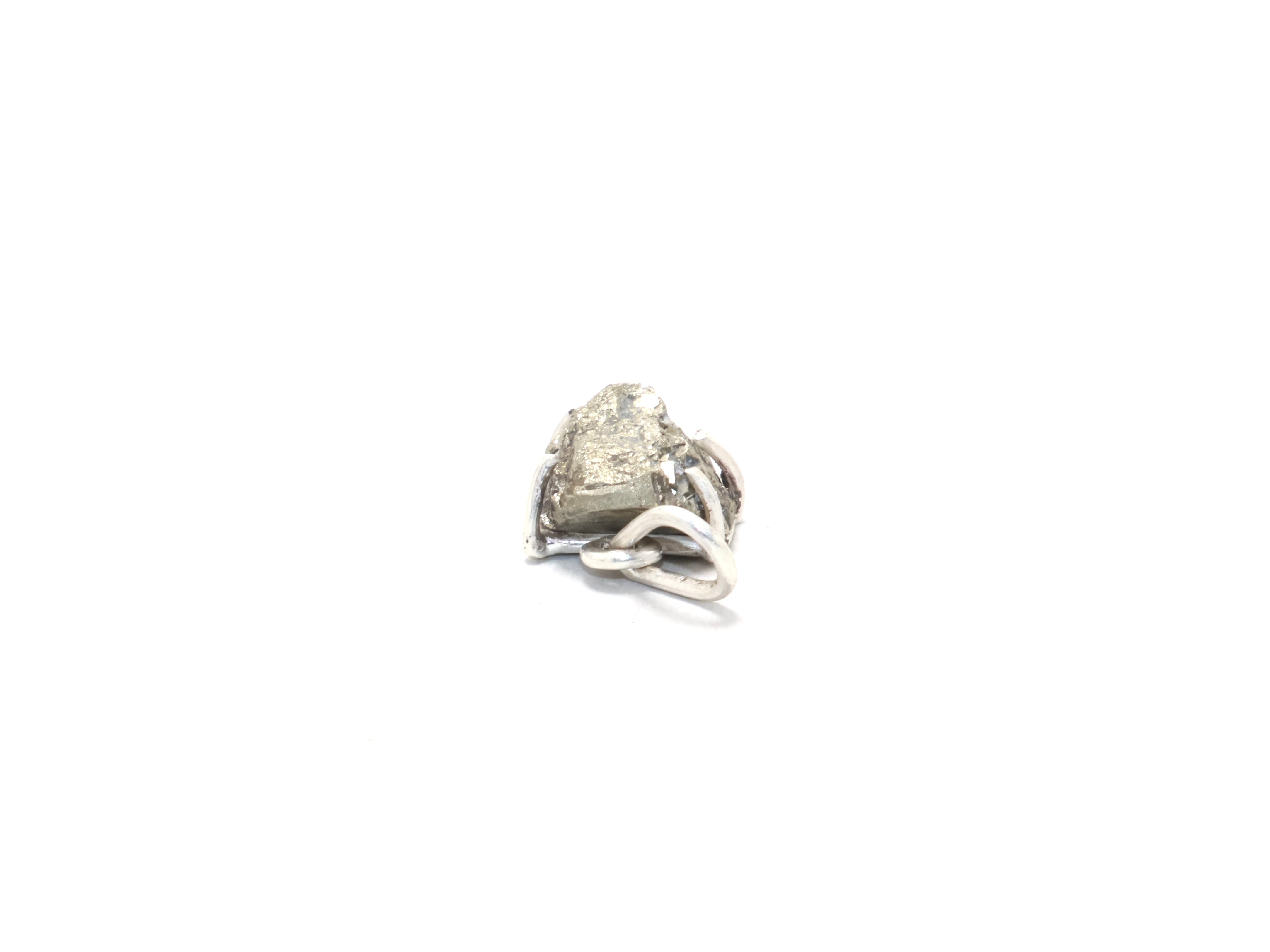 Halskette aus natürlichem Rohpyrit, Edelsteinkette, handgefertigter Schmuck, Geschenk für sie, Weihnachtsgeschenk, 925er Sterlingsilber, Geburtssteinkette