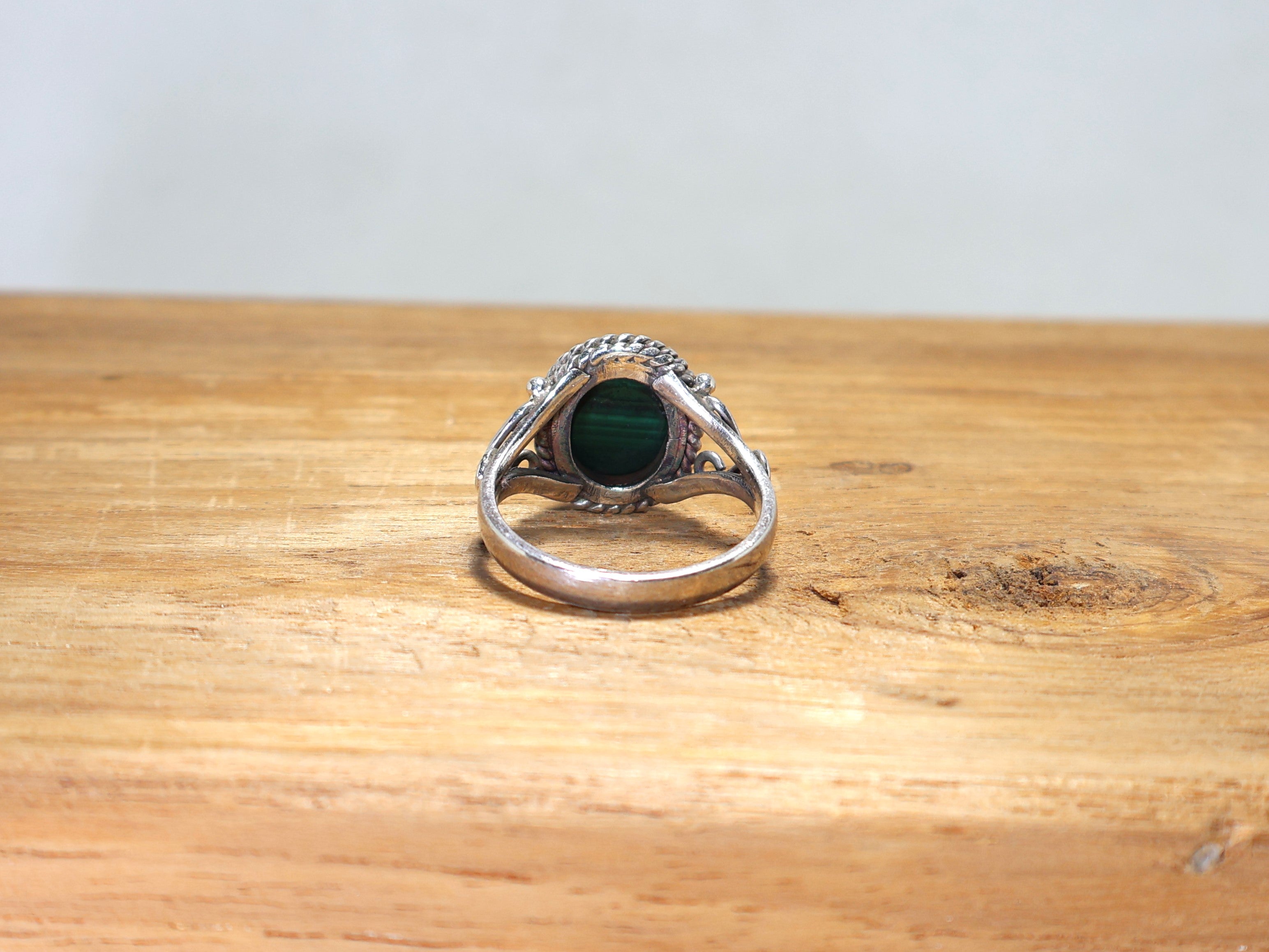 Natürlicher grüner Türkisring 925 Sterlingsilber Ring Stapelring mit Stein Edelstein Boho Ring Handgemachter einzigartiger Ring Geschenk für Sie