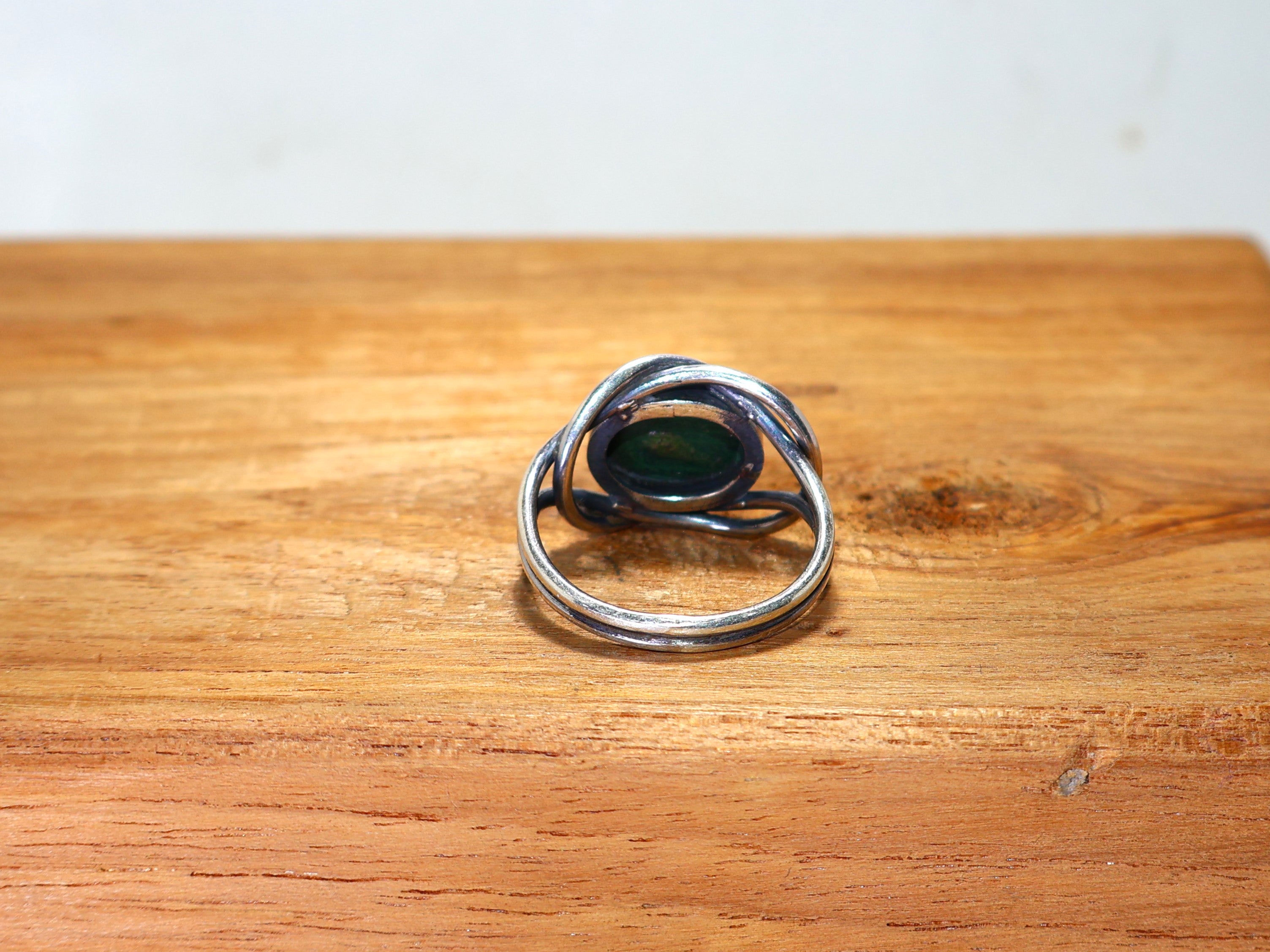 Malachit Ring Geburtstag Geschenk Ring Grüner ovaler Edelstein Ring Versprechensring 925 Sterling Silber Ring Geschenk für Sie & Mama
