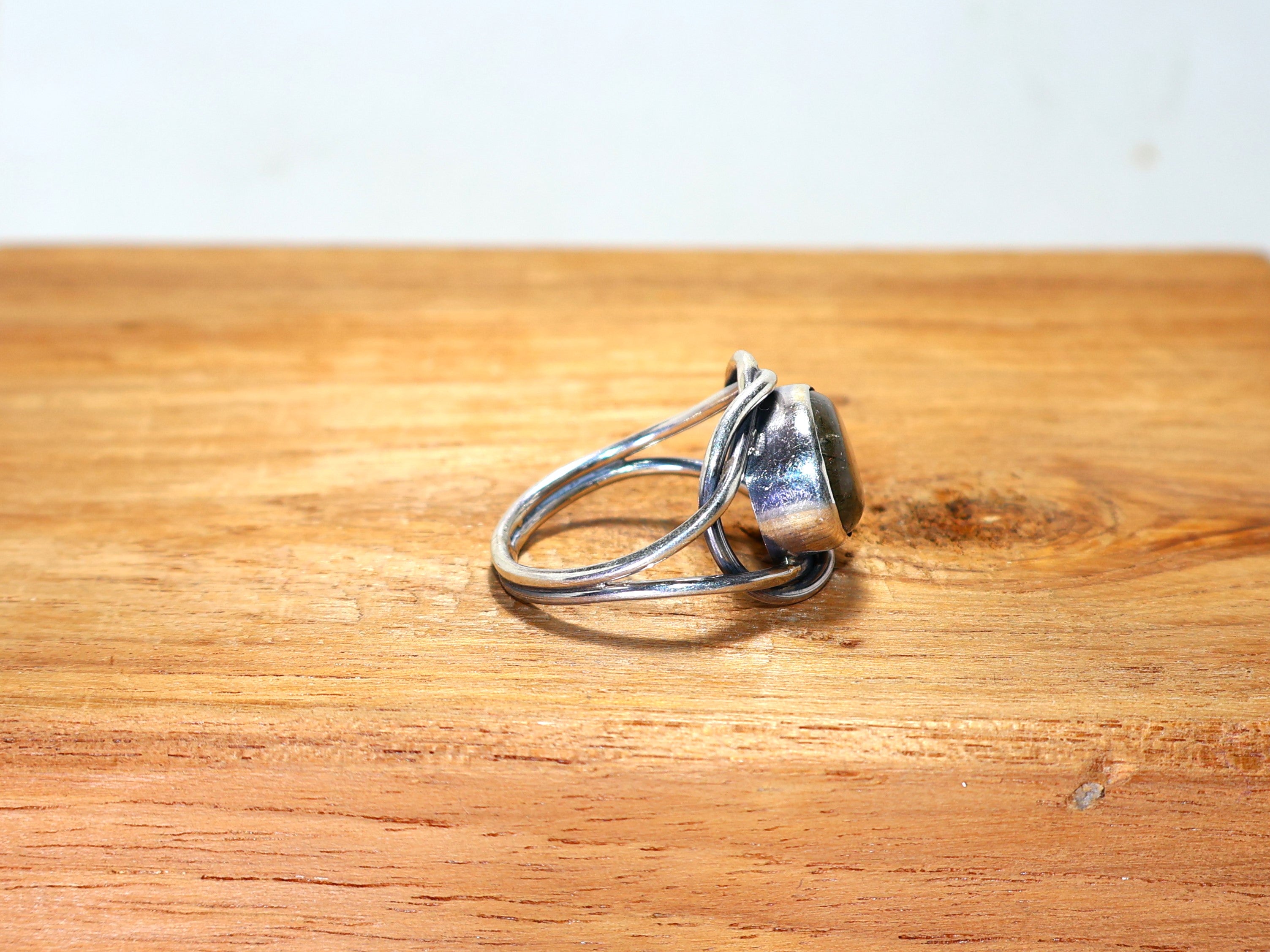 Schwarzer Rutilquarz Ring 925 Sterling Silber Ring Ovaler Edelstein Ring Handgefertigter Ring Statement Ring Geschenk Für Sie Alltagsring
