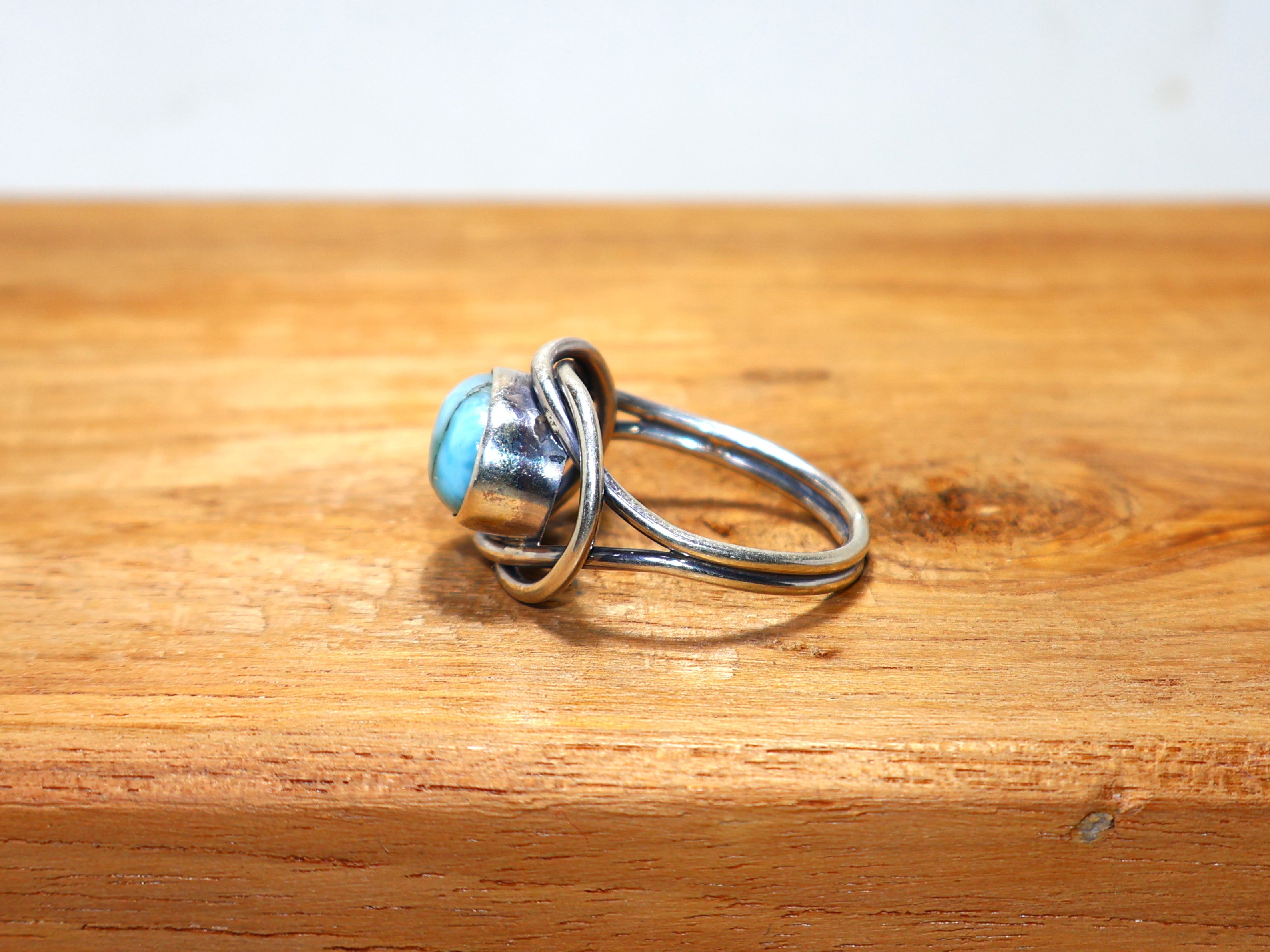 Ovaler Türkisring 925 Sterling Silberring Grüner Edelsteinring Handgemachter Ring Statement-Ring Damenring