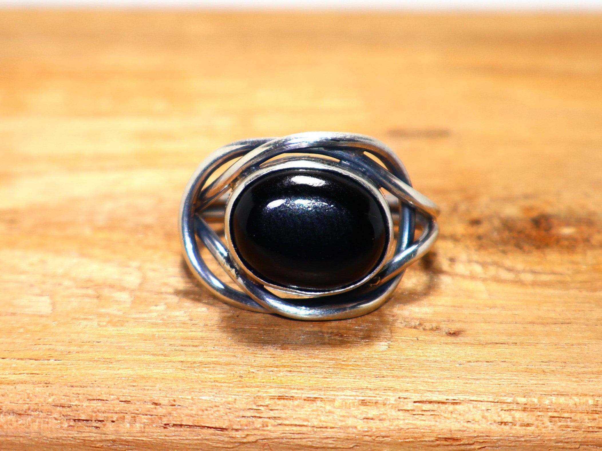 Schwarzer Onyx Ring Handgefertigter Silberring Dezember Geburtsstein 925 Sterling Silber Ring Ovaler Edelsteinring Zarter Ring Versprechensring