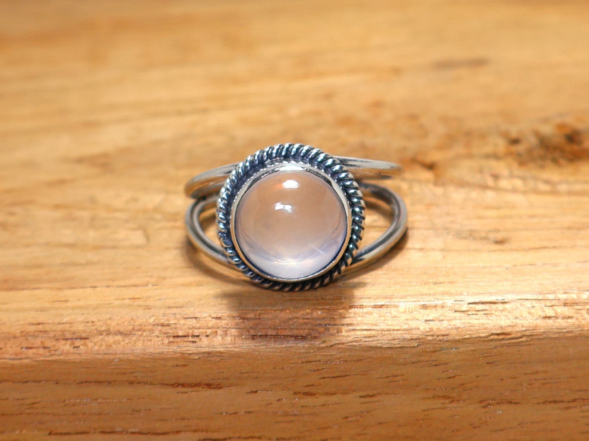 Rose Quartz Silver Ring 925 Sterling Silver Handmade Designer Ring Pink Gemstone Ring Unique Ring Genuine Rose Quartz Ring