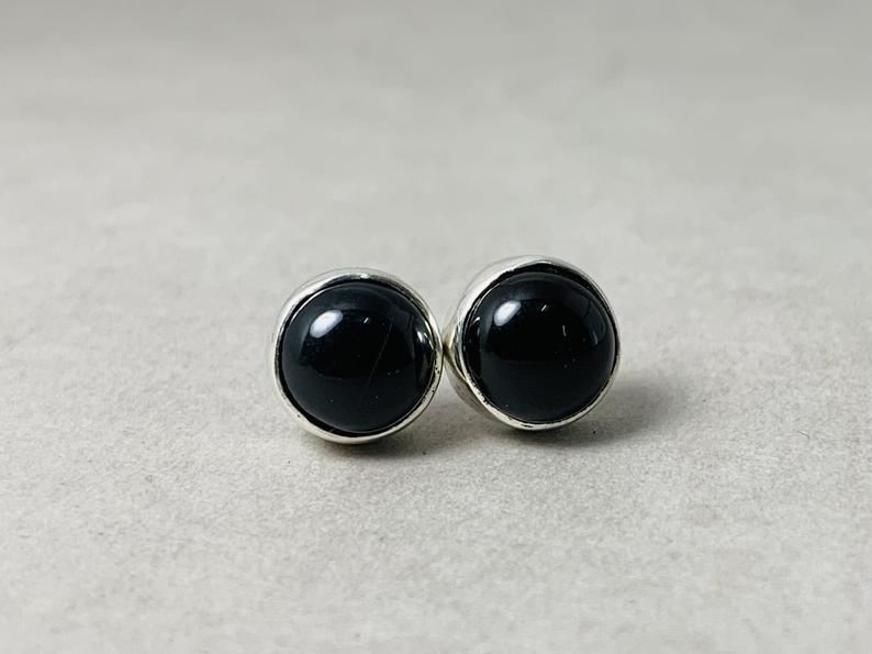 Onyx Ohrstecker 925 Silber Ohrring Sterling Silber 925 Onyx Schmuck Ohrstecker Alltag Ohrring Für Frauen