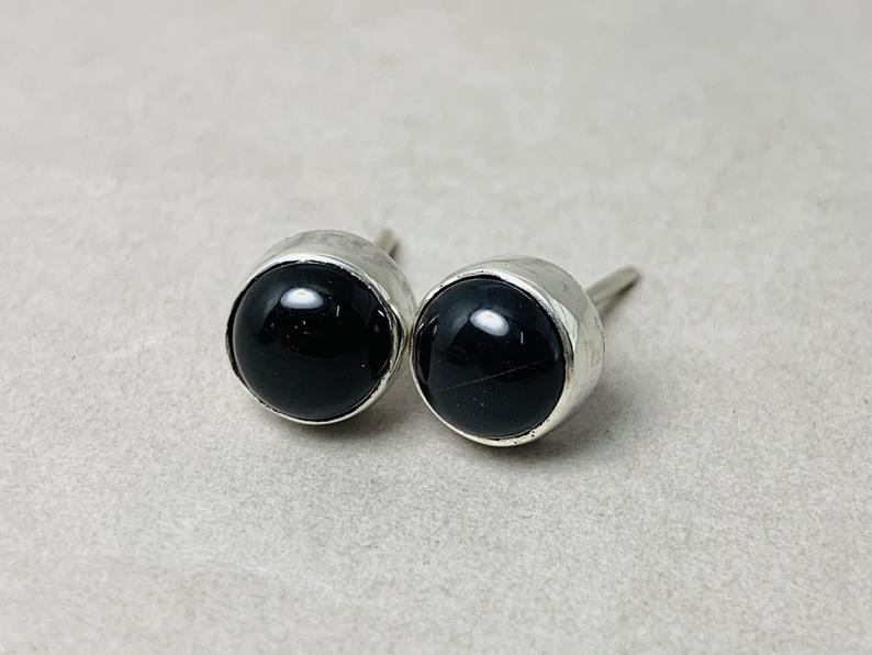 Onyx Ohrstecker 925 Silber Ohrring Sterling Silber 925 Onyx Schmuck Ohrstecker Alltag Ohrring Für Frauen