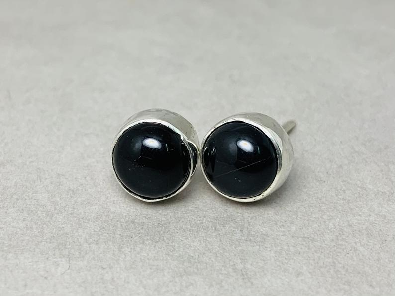 Onyx Ohrstecker 925 Silber Ohrring Sterling Silber 925 Onyx Schmuck Ohrstecker Alltag Ohrring Für Frauen