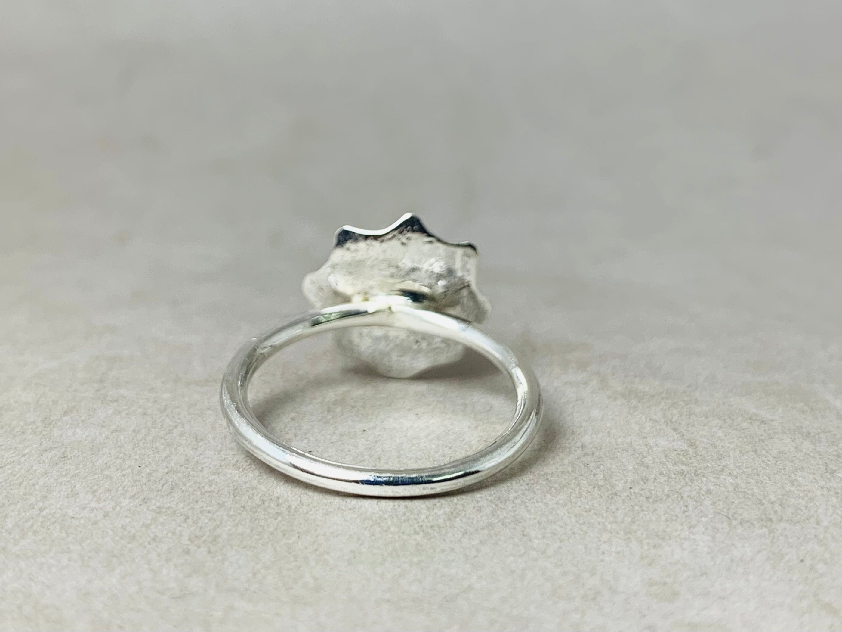 Perlenring 925 Sterling Silber Handgefertigter Boho Stapelring Geburtsstein Juni Edelsteinring Geschenk für Sie