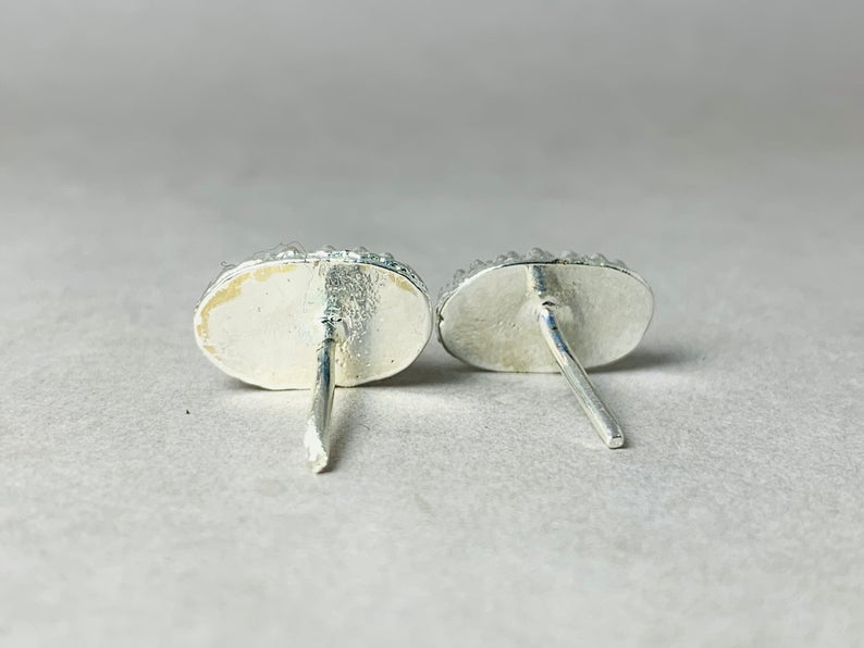 Dotted Studs Earrings 925 Silver Earrings Handmade Earrings Silver Woman Earrings Statement Earrings Jewelry for Her Everyday Earrings