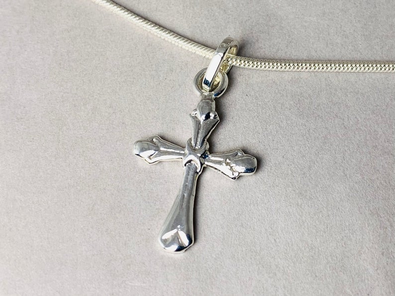 Cross Pendant Sterling Silver Pendant Christian Jewelry 925 Silver Pendant Handcrafted Pendant Woman Pendant Gift for her Unique