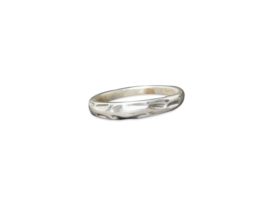Strukturierter gehämmerter Ring 925 Sterling Silber Ring Stapelring Alltagsring Zarter Ring