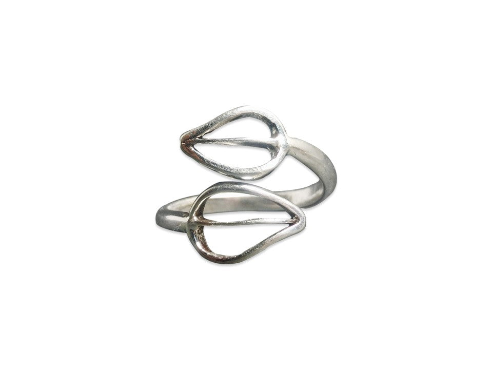 Blätterring 925 Sterling Silber Ring Ringe für Frauen Mädchen Versprechensring