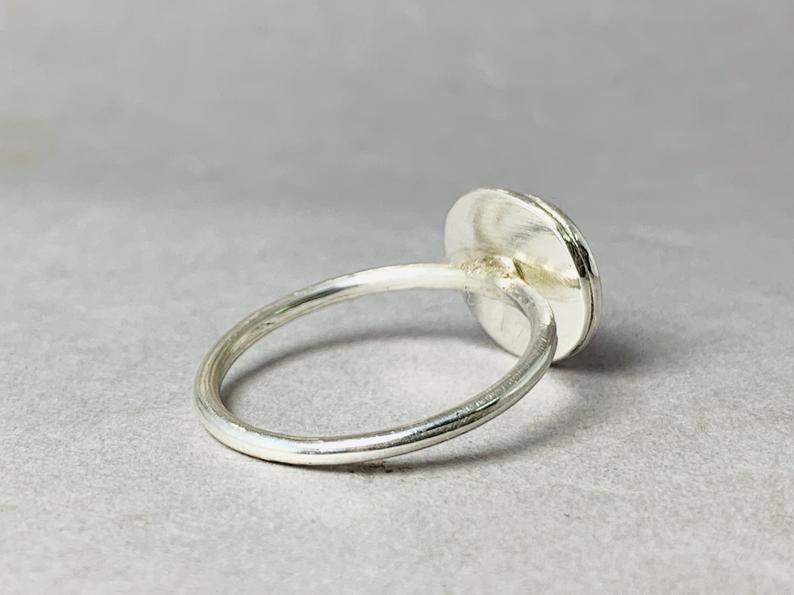 Silber Spiral Ring 925 Sterling Silber Handgemachter Stapelring Wirbelring Böhmischer Zierlicher Ring Geschenk Für Sie