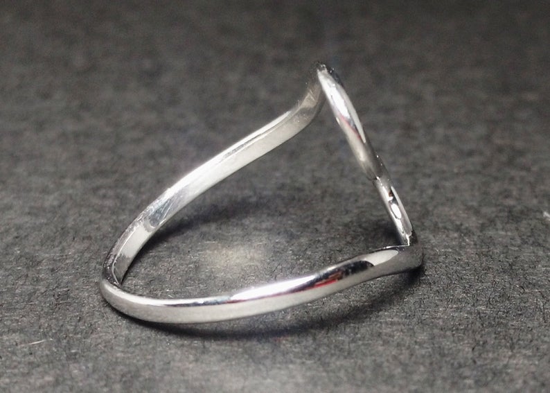 Spiral Silber Wellen Ring 925 Sterling Silber Ozeanring Strandring Handgemachter Ring