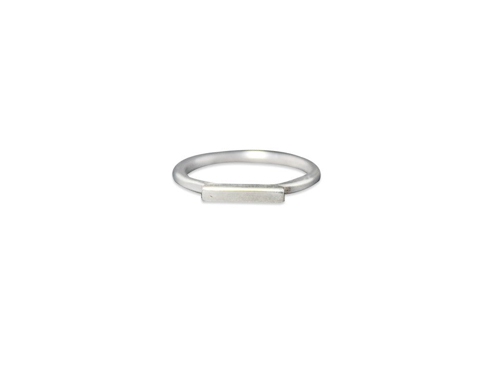 Silberner Barrenring Dicker Barrenring 925 Sterling Silber Handgefertigter Stapelring Minimalistischer Ring