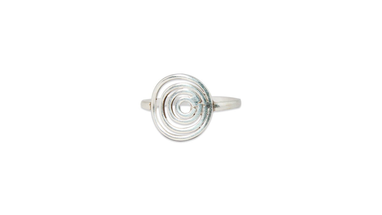 Spiralring 925er Sterlingsilber Handgefertigter Ring Geschenkring Alltagsring Einzigartiger Ring Damenring