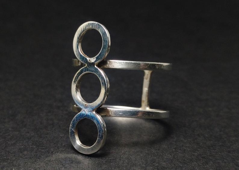Circle Band Ring 925 Sterling Silver Handmade Silver Band Ring Wide Band Ring Silver Jewelry