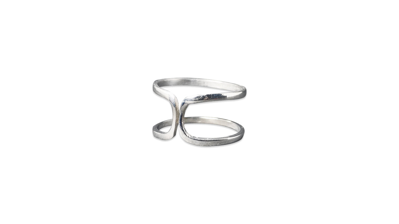 Offener Bandring 925 Silber Ring Boho Ring Silberring Statement Ring Sterling Silber Ring für Frauen Geschenkring